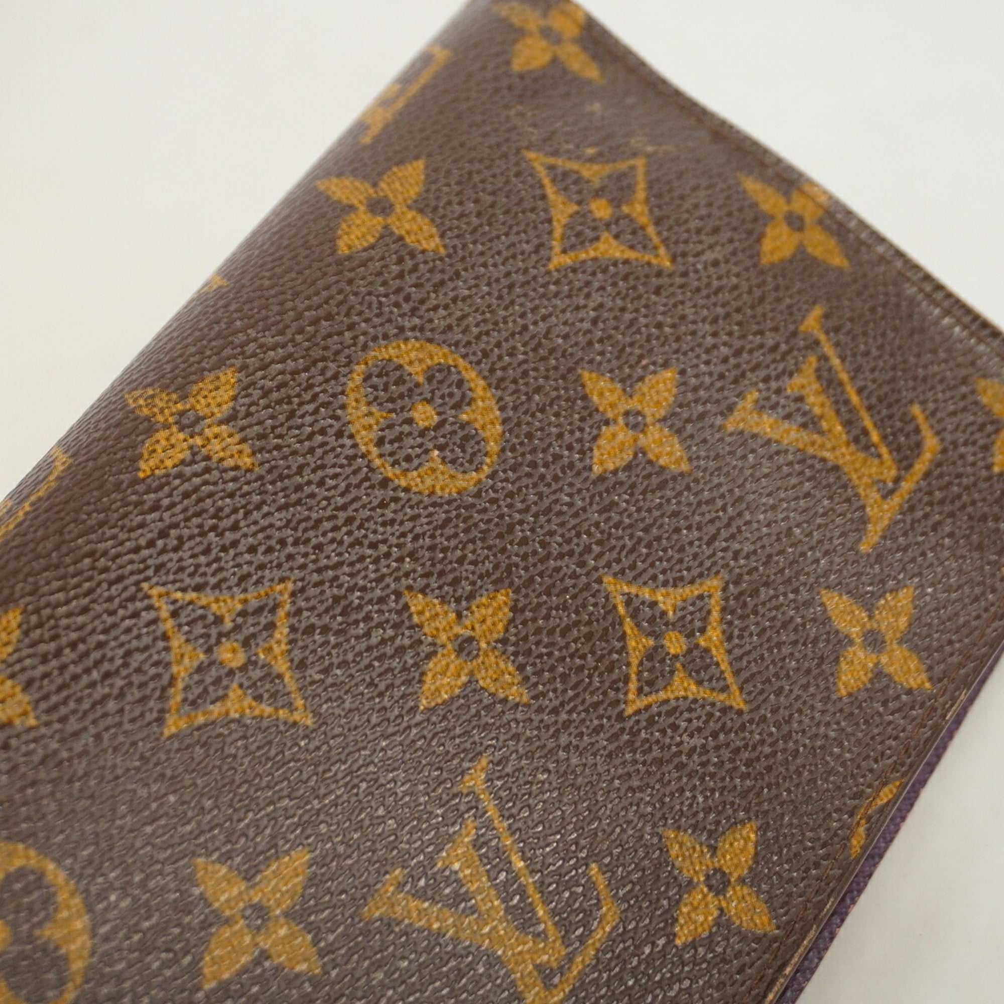 Louis Vuitton Violet Long Wallet (Bi-Fold) (Pre-Owned)