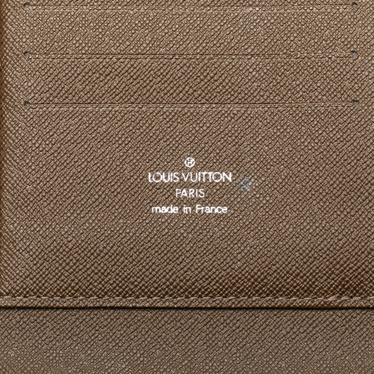 Louis Vuitton Brown Grizzly Leather Pvc Long Wallet (Bi-Fold) (Pre-Owned)