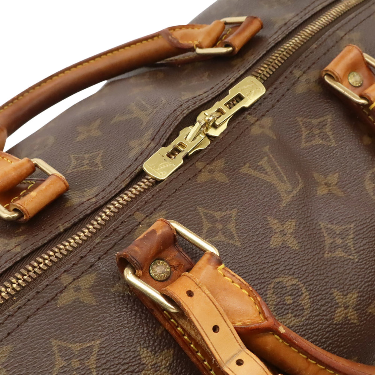 Louis Vuitton Brown Monogram Monogram Boston Bag Handbag (Pre-Owned)
