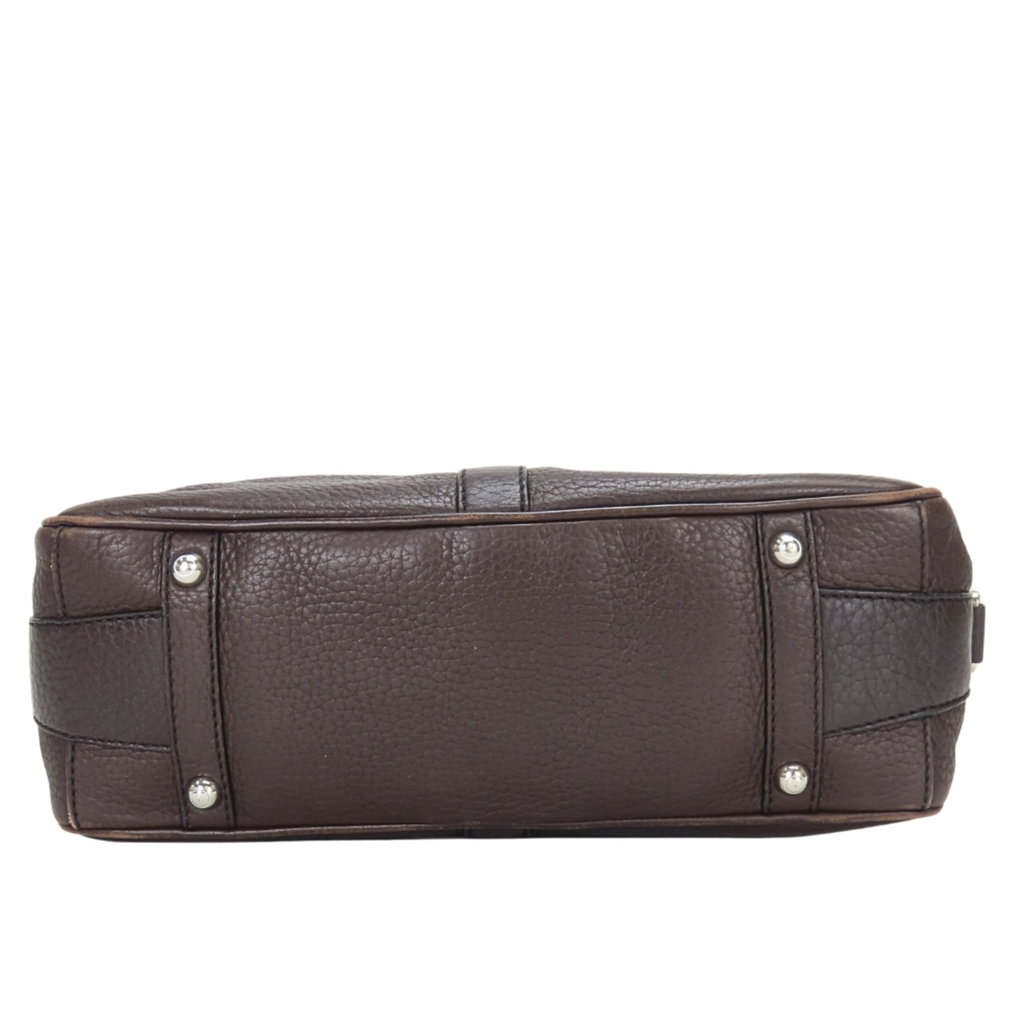 Tod's Dark Brown Leather Shoulder Bag (Pre-Owned)
