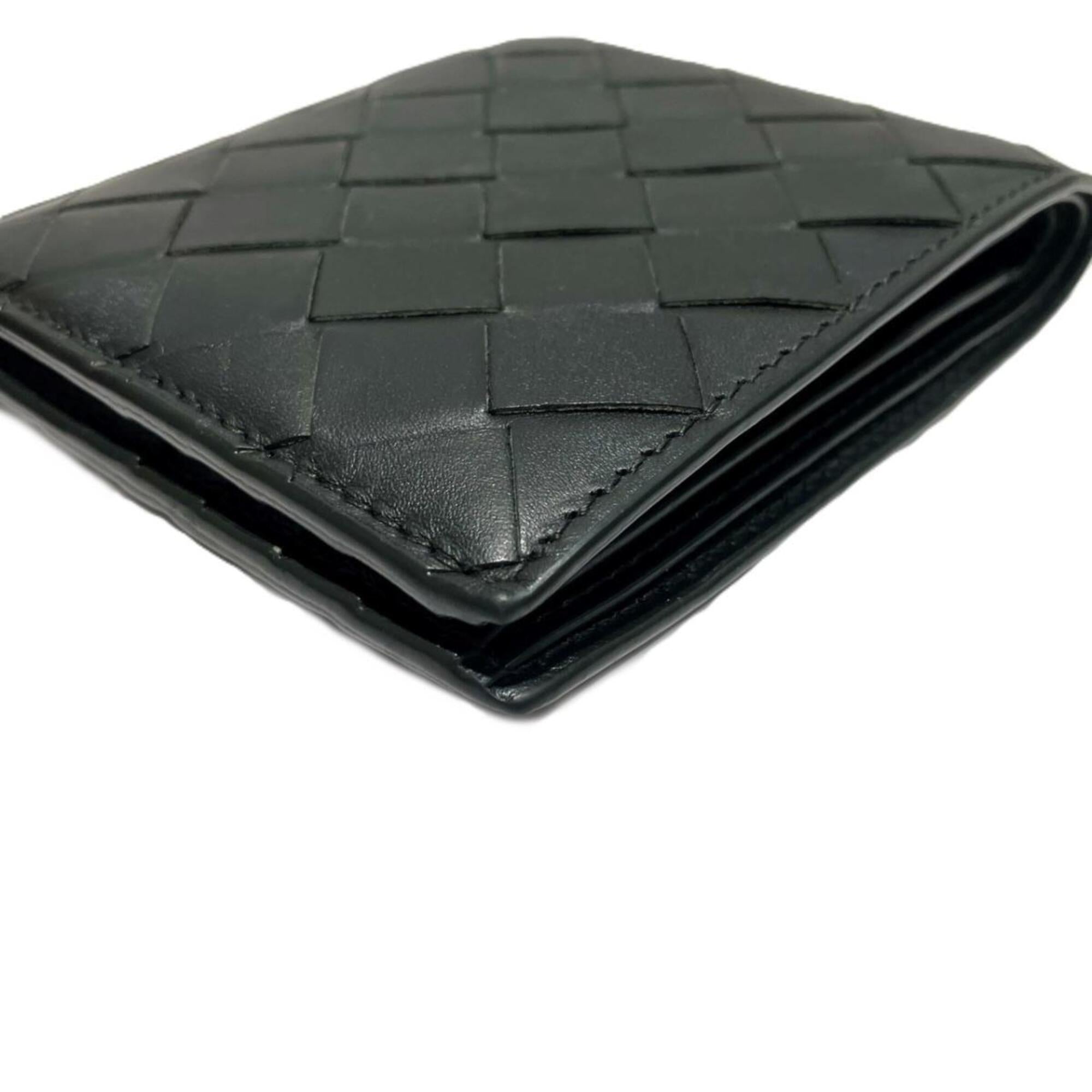 Bottega Veneta Gray Leather Wallet (Bi-Fold) (Pre-Owned)