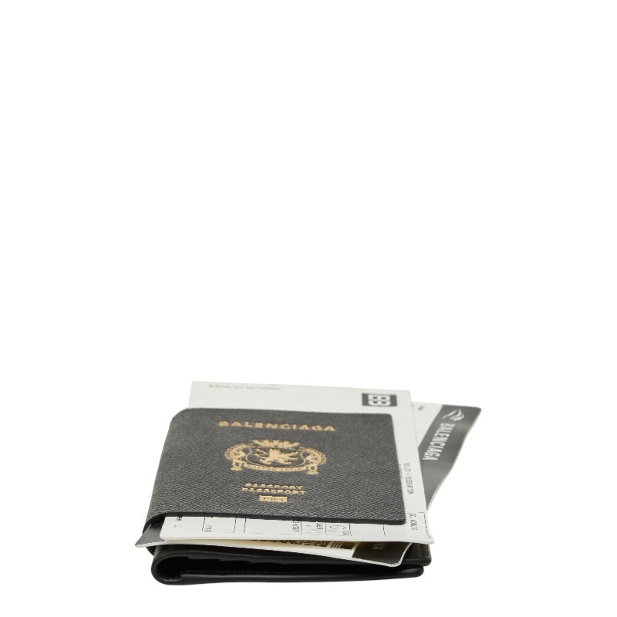 Balenciaga Black Leather Long Wallet (Bi-Fold) (Pre-Owned)