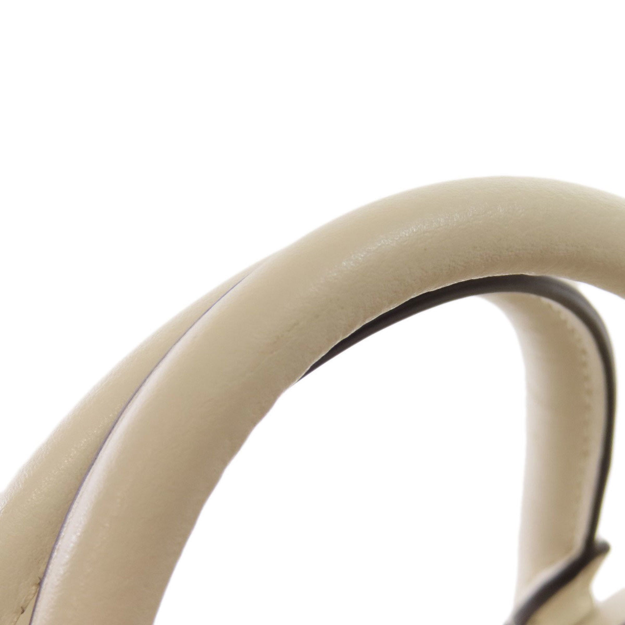 Coach Beige White Pvc Handbag (Pre-Owned)