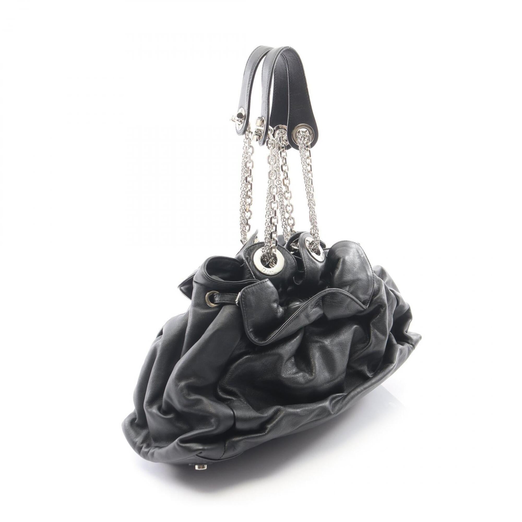 Christian Dior Black Leather Handbag (Pre-Owned)