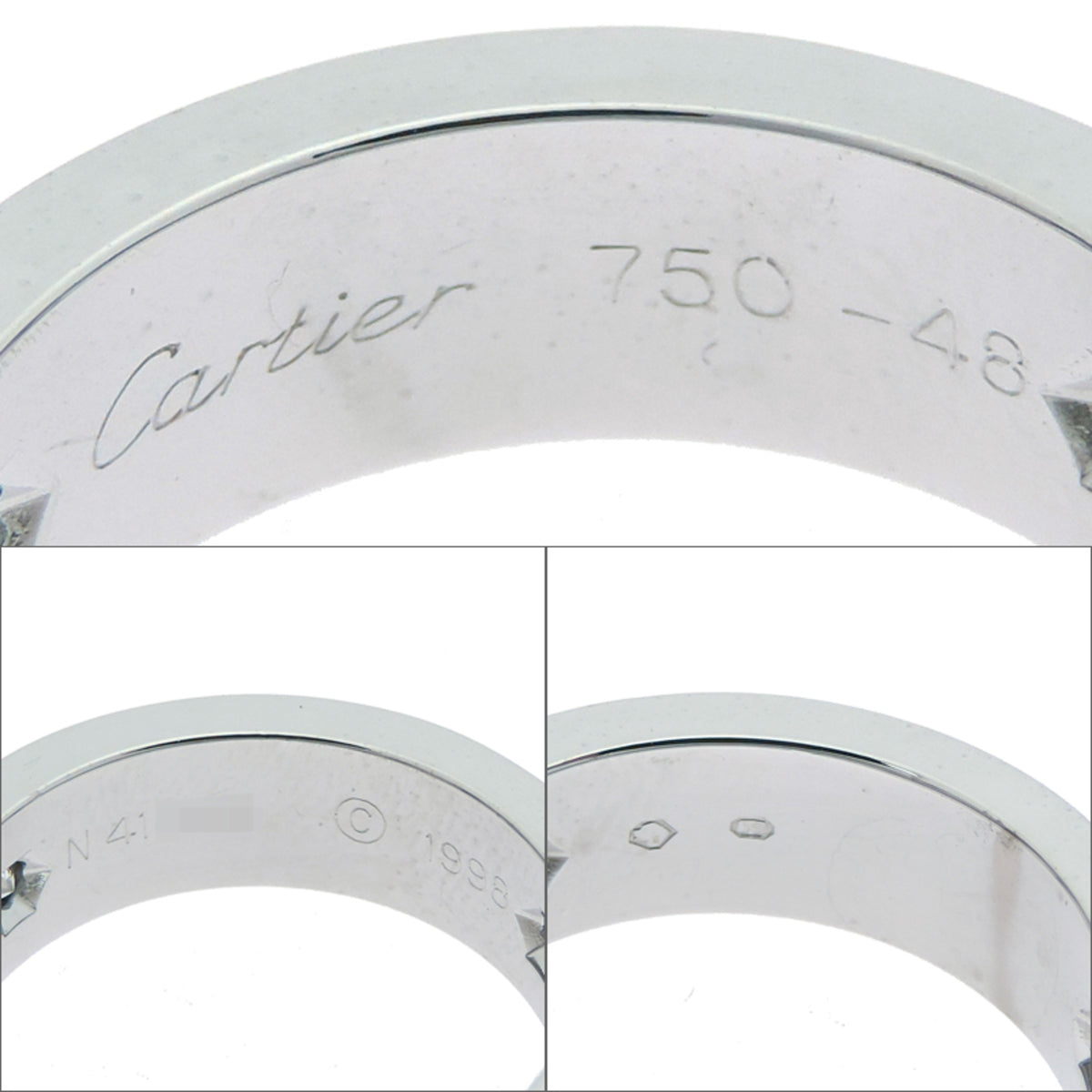 Cartier White Gold (18K) Band Ring (Pre-Owned)