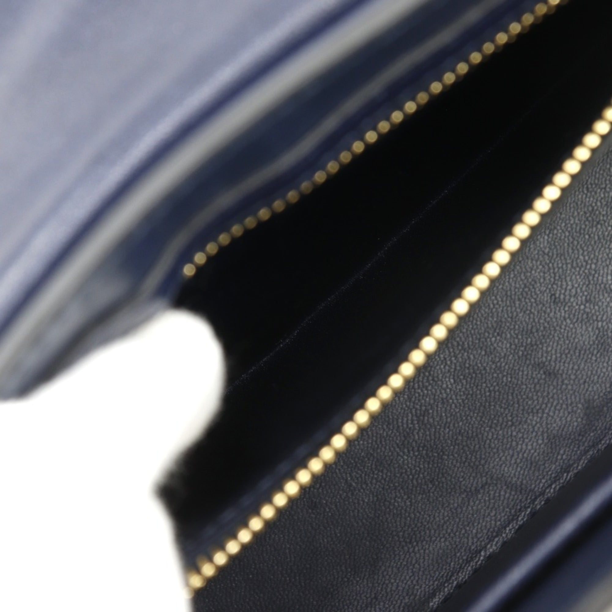 Valentino Garavani Navy Leather Shoulder Bag (Pre-Owned)