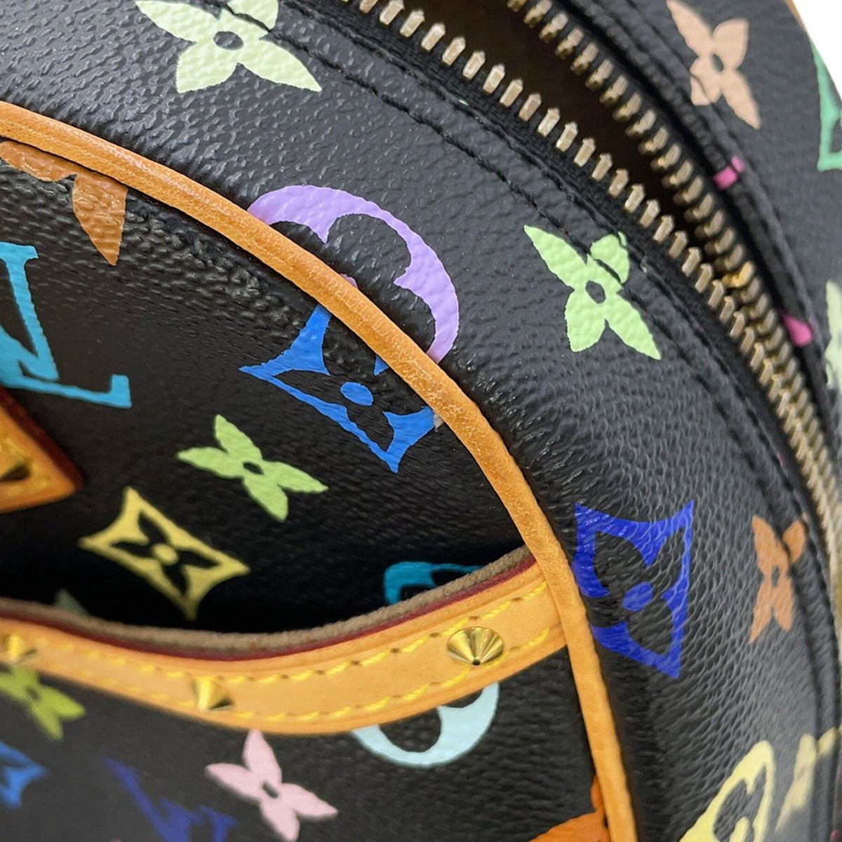 Louis Vuitton Monogram Multicolore Beige Black Noir Monogram Multicolore Handbag (Pre-Owned)