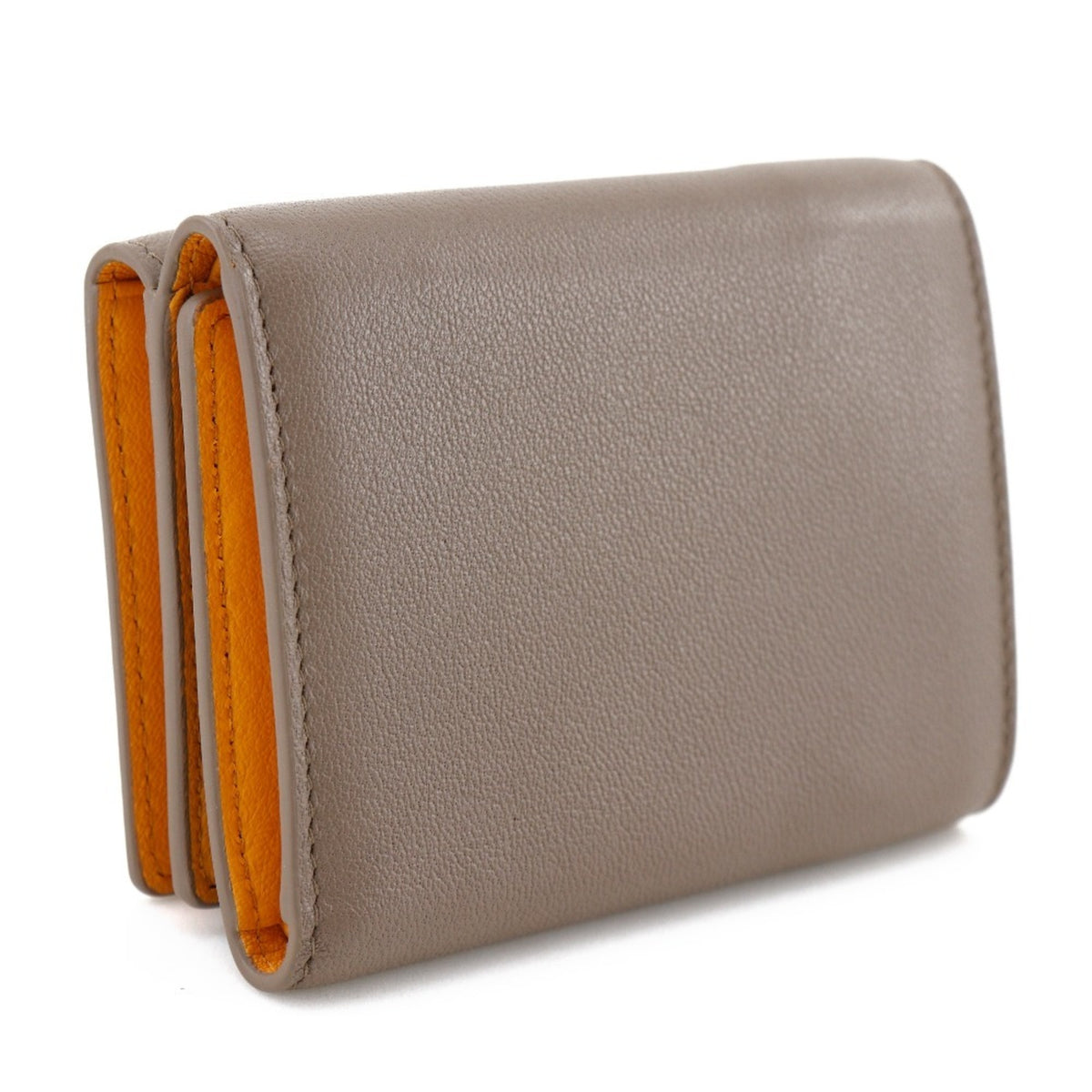 Hunting World Brown Orange Leather Wallet (Tri-Fold) (Pre-Owned)