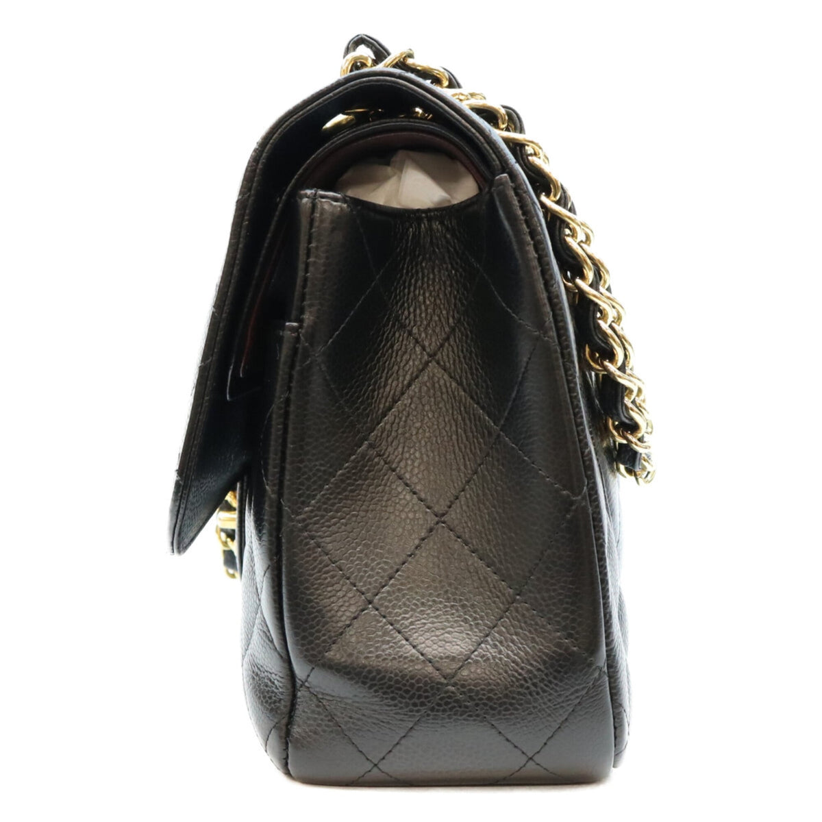 Chanel Black Grained Calfskin Shoulder Bag (Pre-Owned)