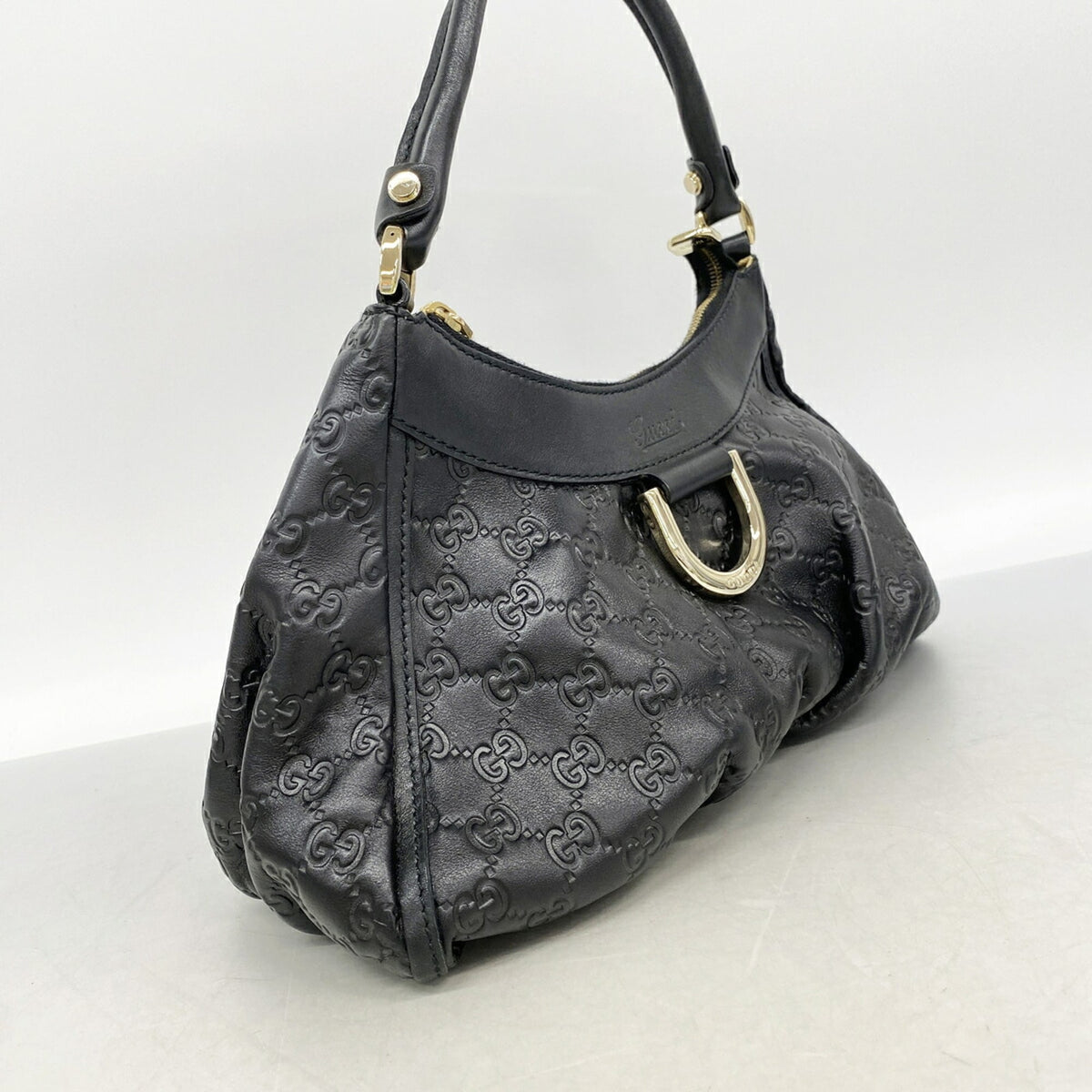 Gucci Black Leather Shoulder Bag (Pre-Owned)