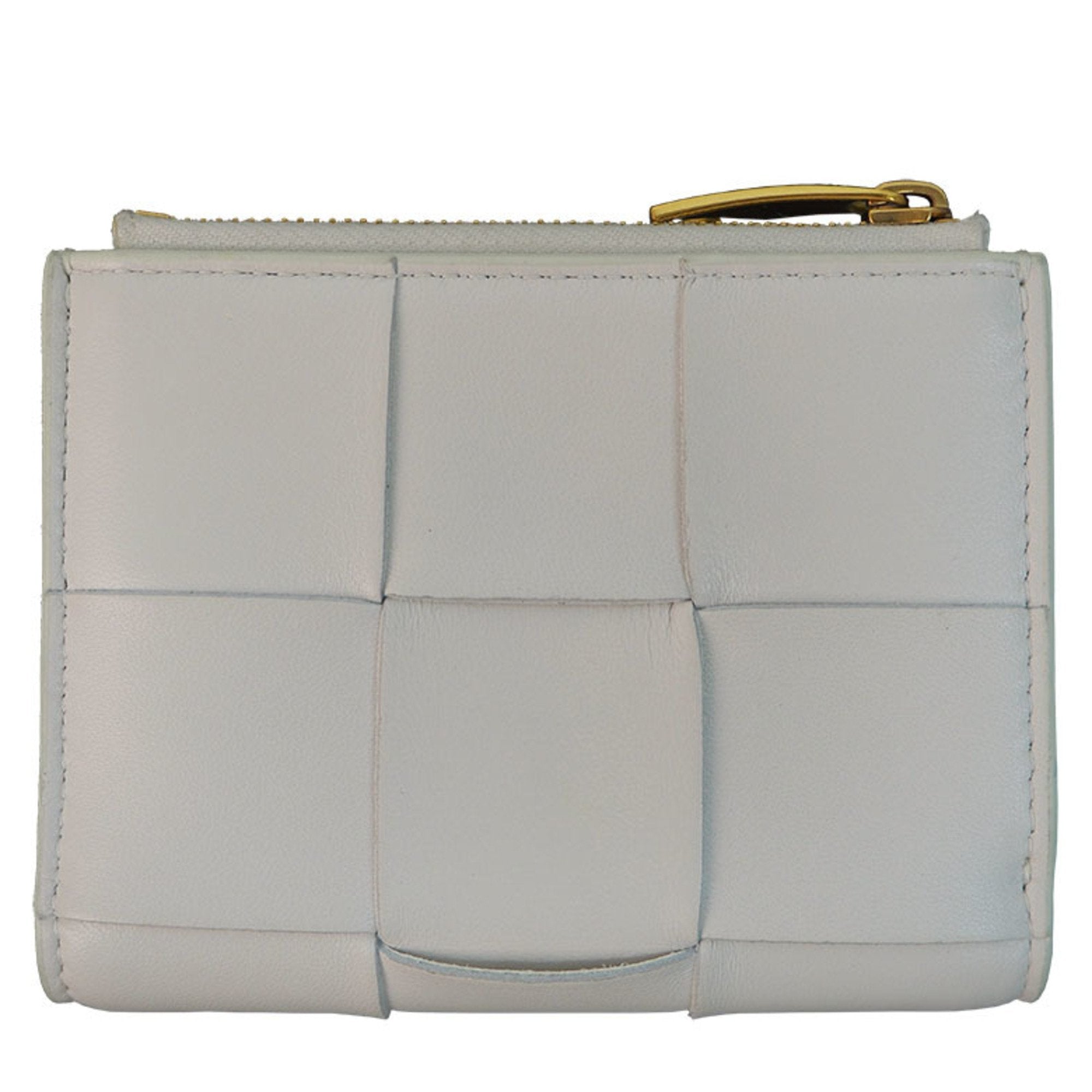 Bottega Veneta White Leather Wallet (Bi-Fold) (Pre-Owned)
