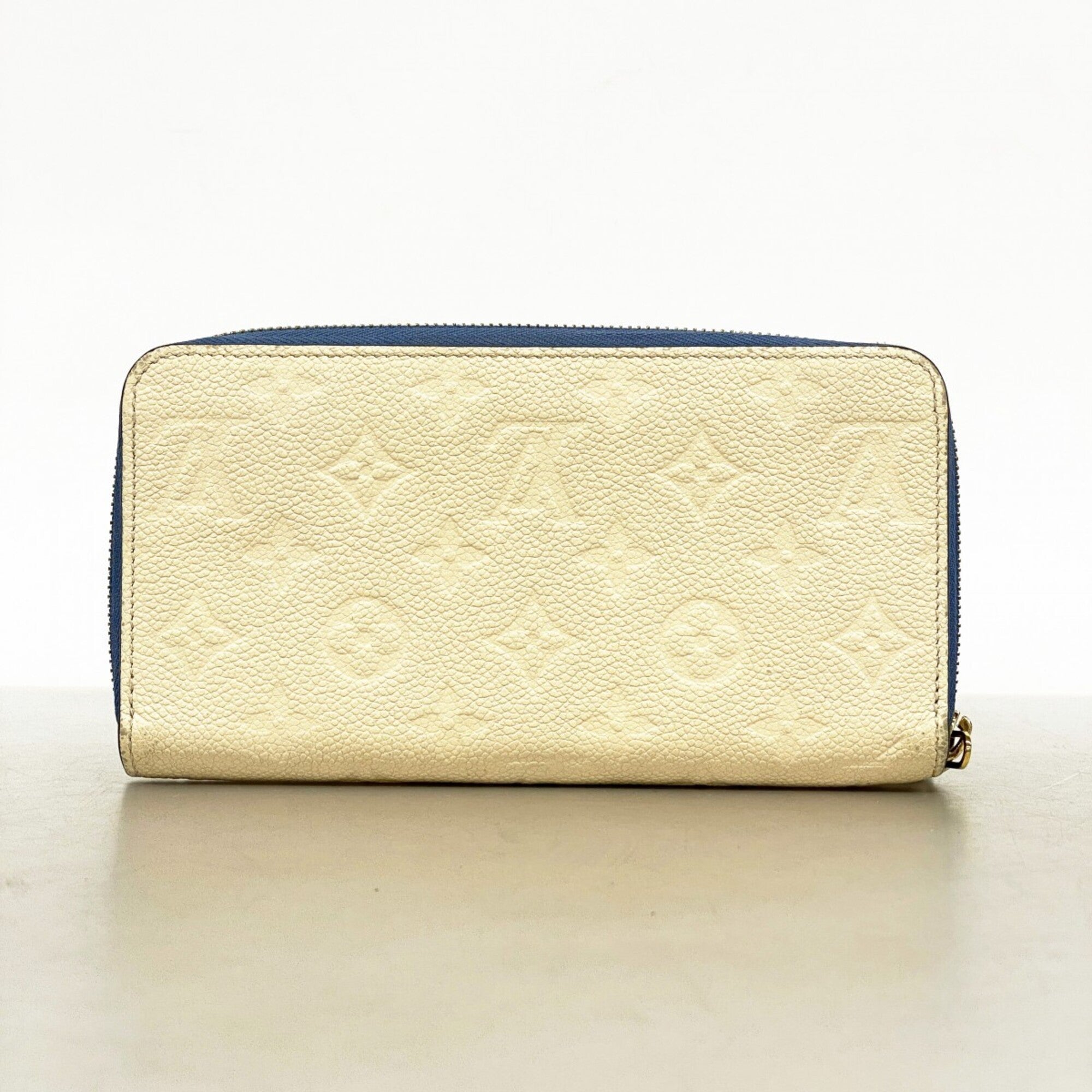 Louis Vuitton Blue Jean Cream Long Wallet (Bi-Fold) (Pre-Owned)