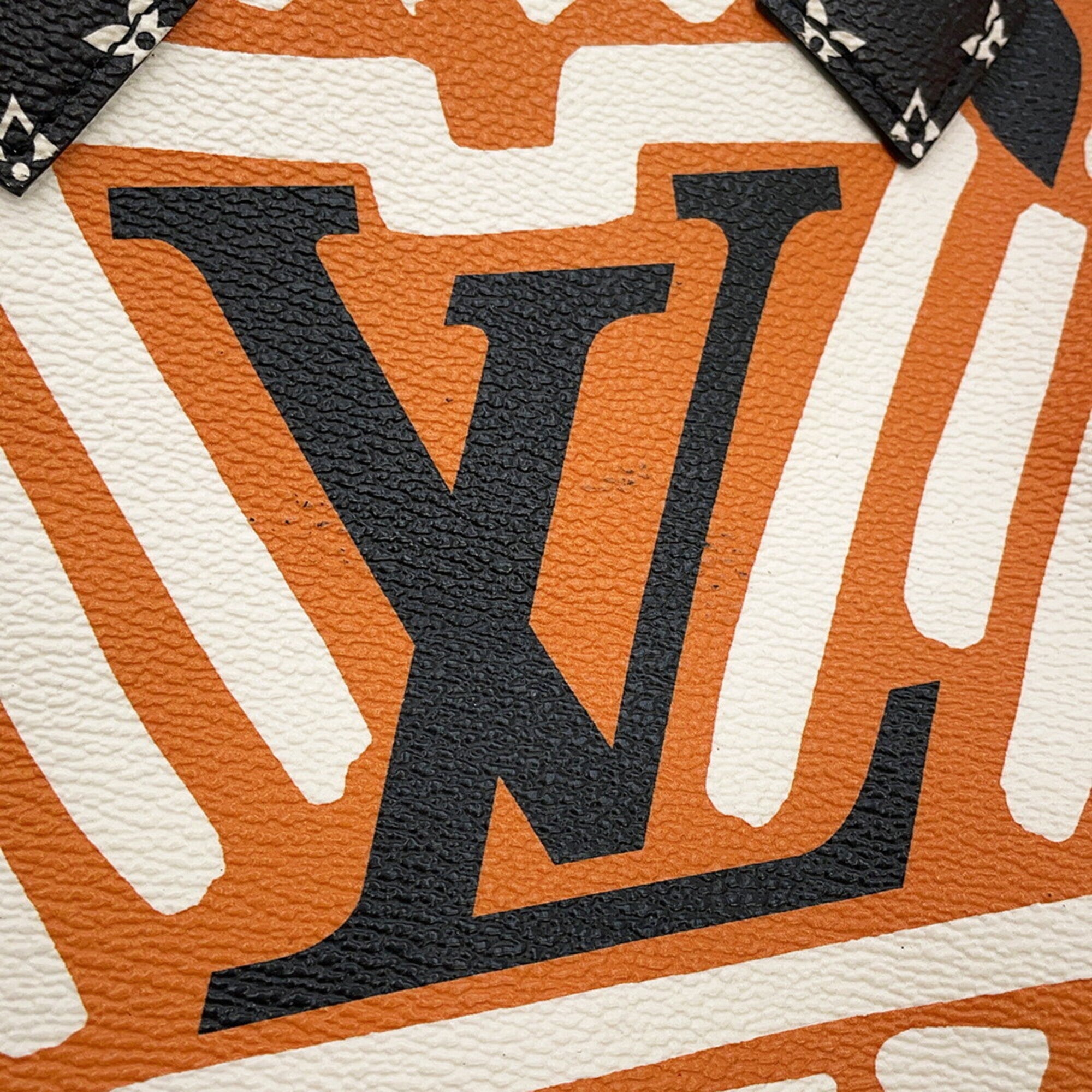 Louis Vuitton Monogram Black Monogram Orange Monogram Handbag (Pre-Owned)
