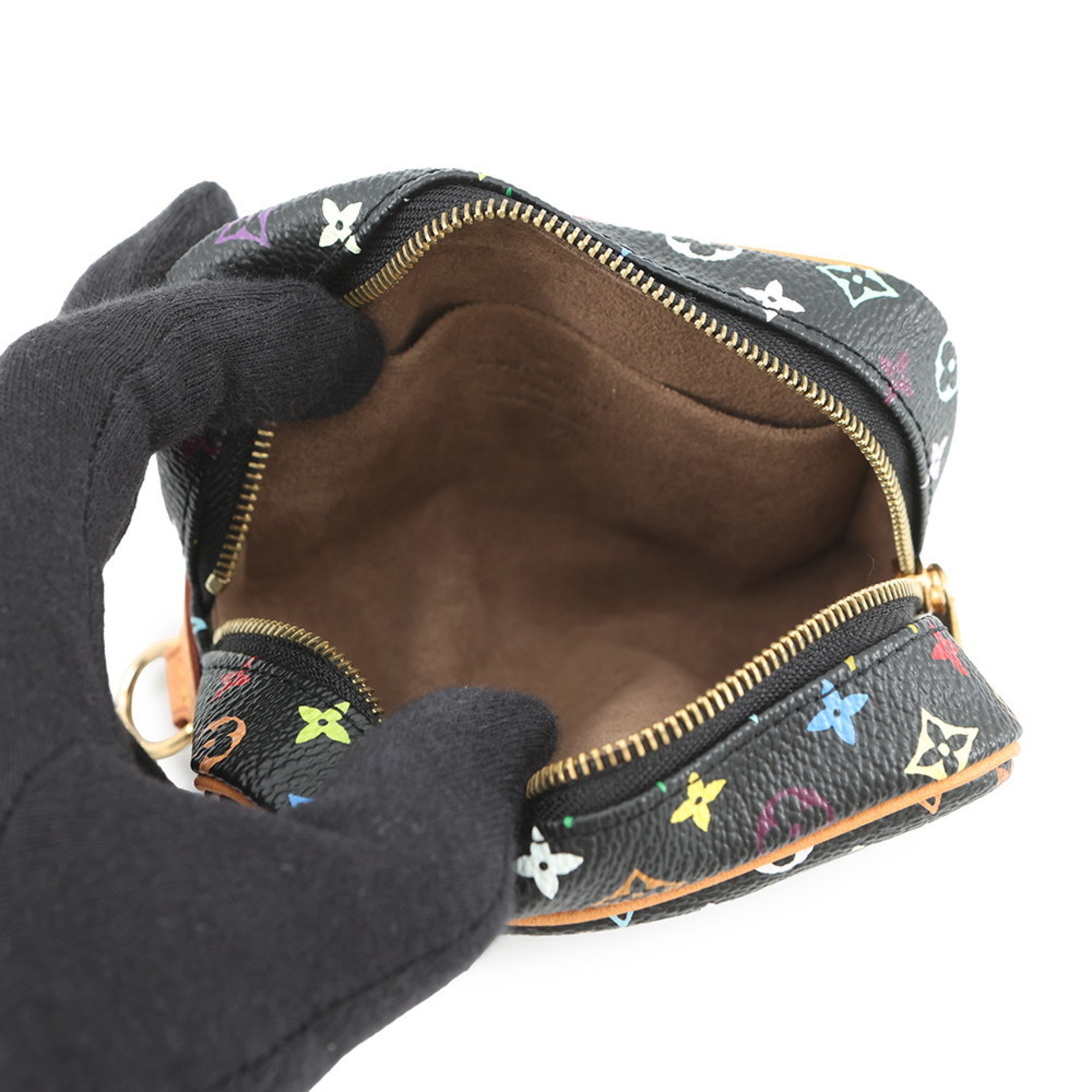 Louis Vuitton Brown Noir Monogram Multicolore Pouch (Pre-Owned)