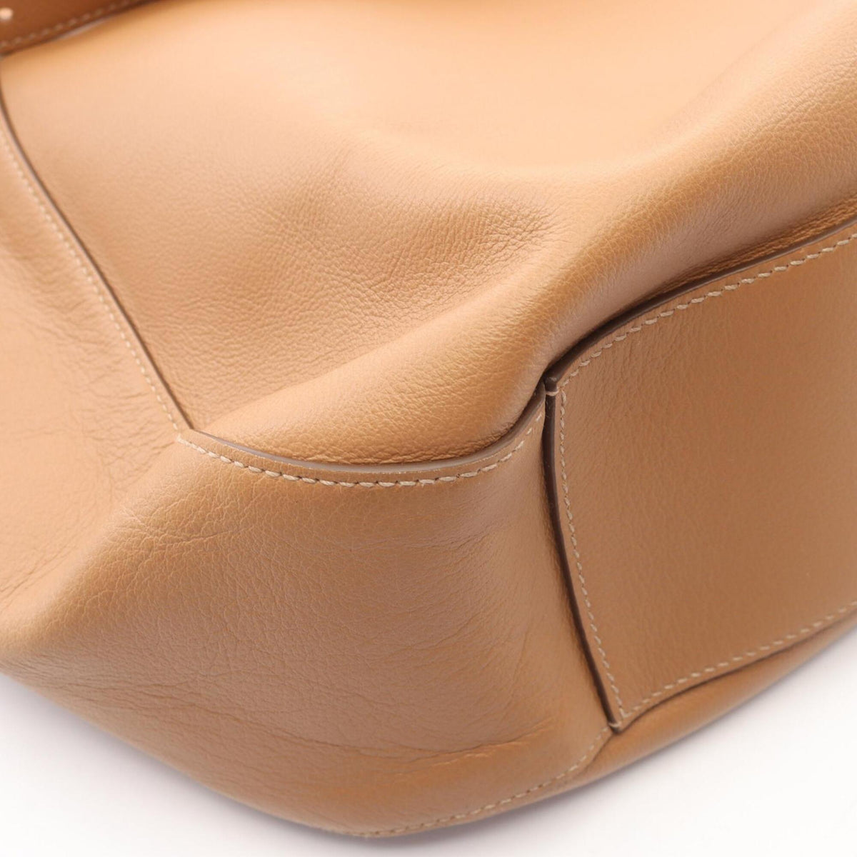 Prada Brown Leather Handbag Tote Bag (Pre-Owned)