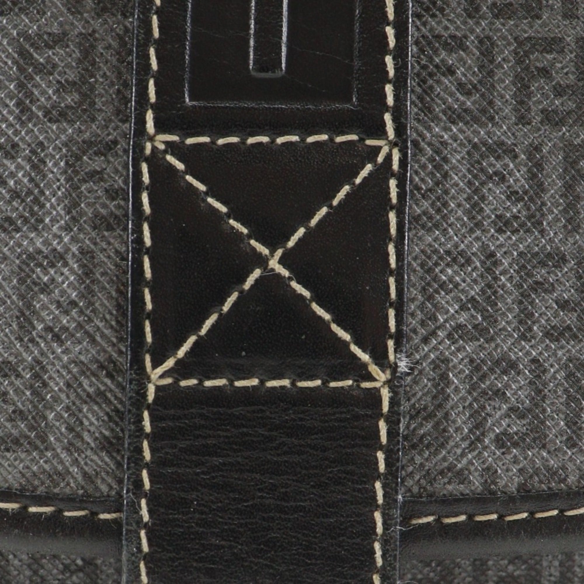 Fendi Zucchino Gray Zucchino Pochette Shoulder Bag (Pre-Owned)