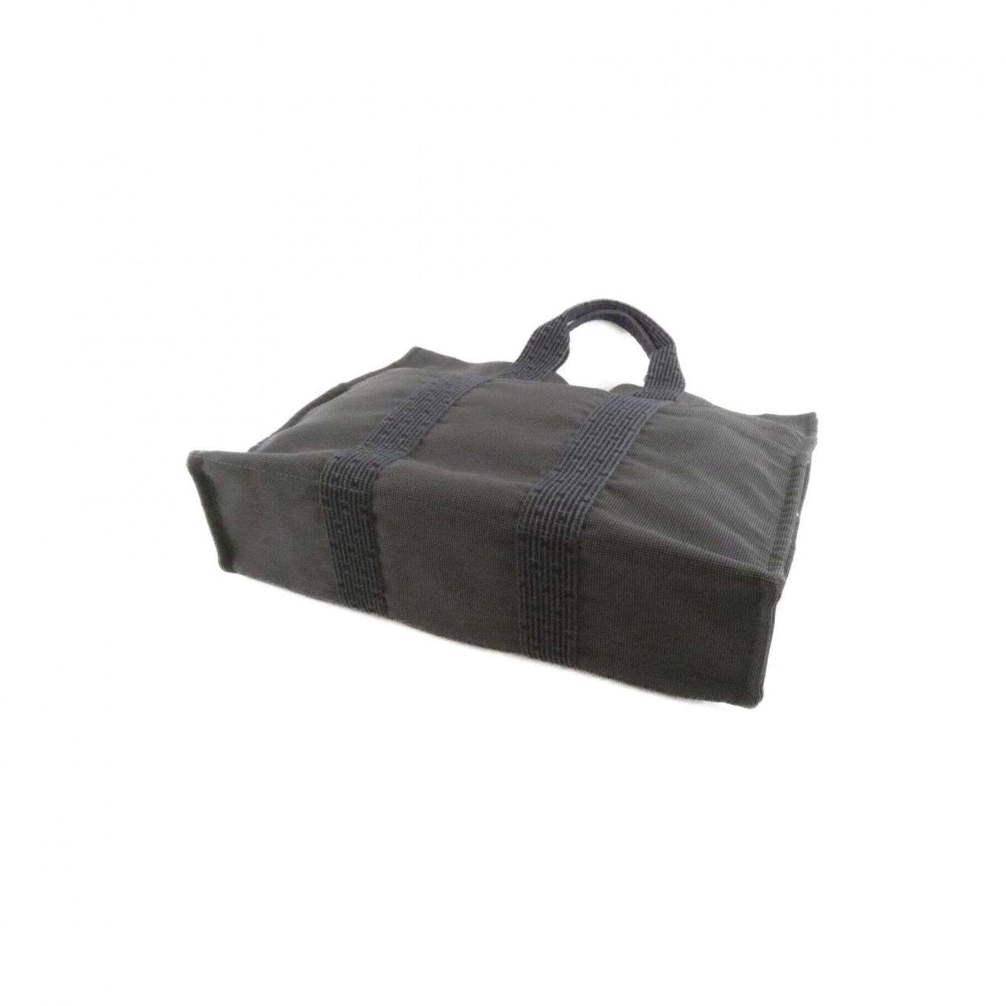 Hermes Black Canvas Handbag (Pre-Owned)