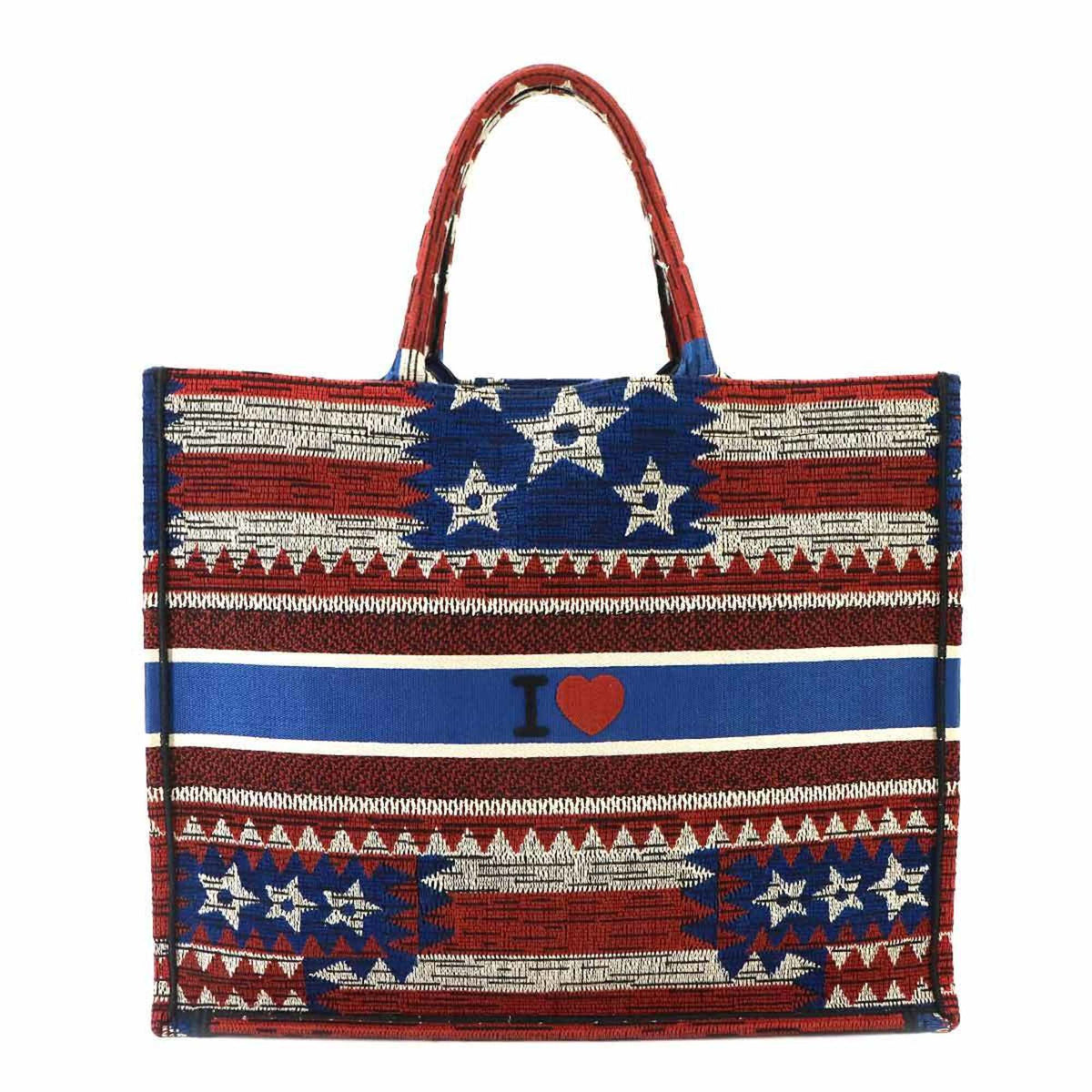 Christian Dior Multi-Color Canvas Handbag Tote Bag (Pre-Owned)