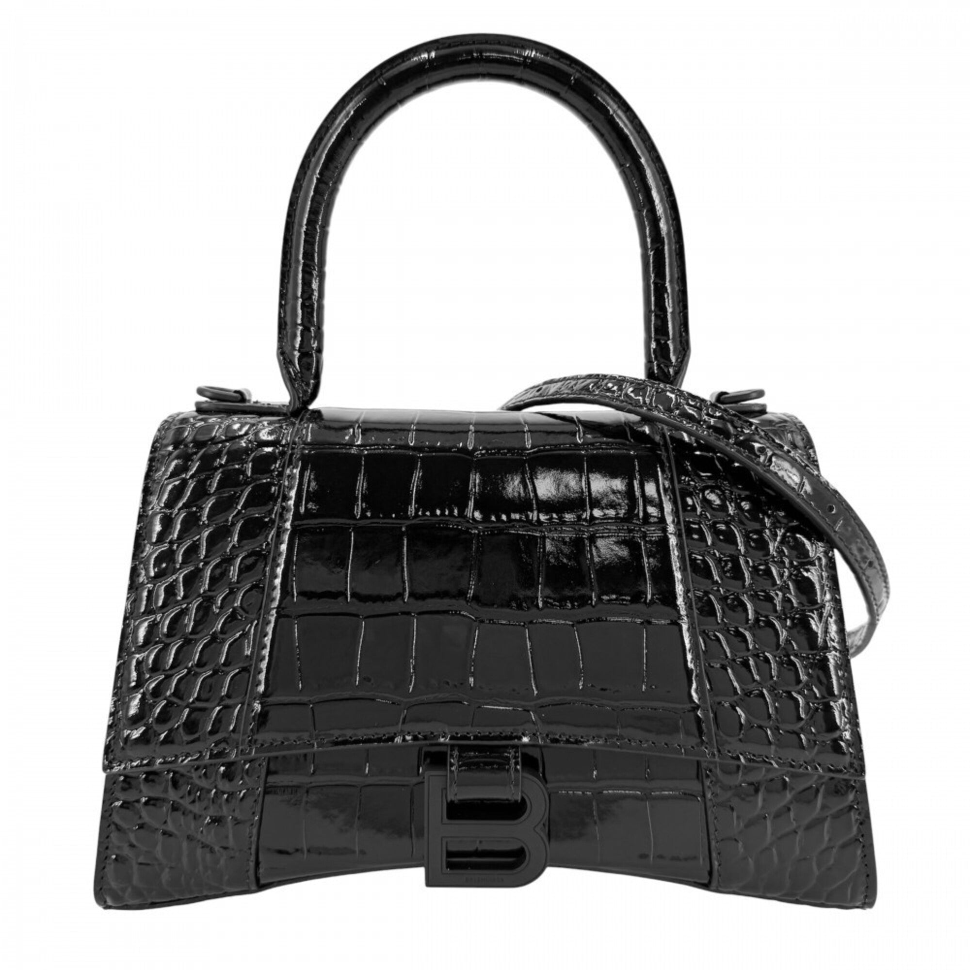 Balenciaga Black Leather Handbag Shoulder Bag (Pre-Owned)