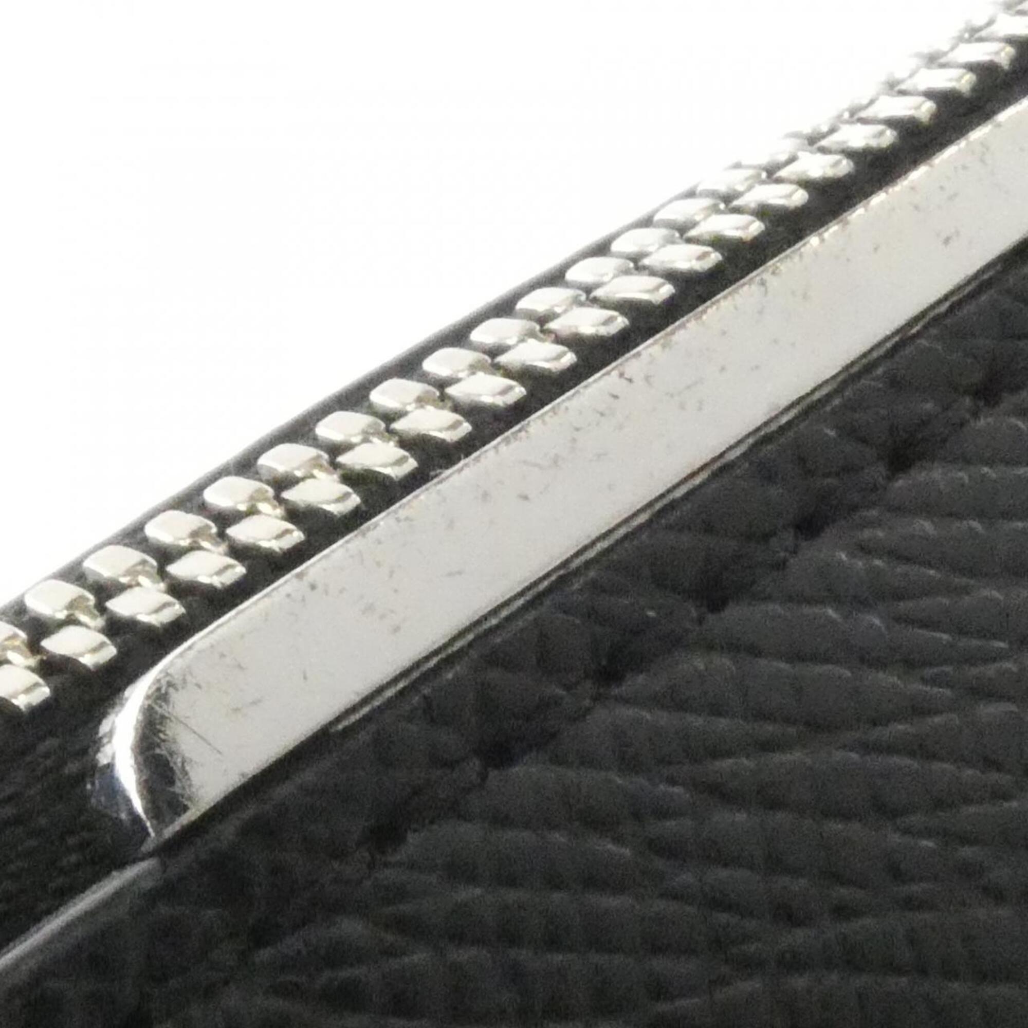 Louis Vuitton Black Leather Briefcase Handbag (Pre-Owned)