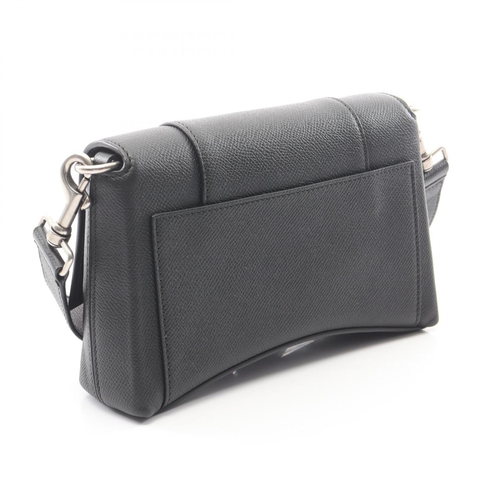 Balenciaga Black Leather Handbag Shoulder Bag (Pre-Owned)