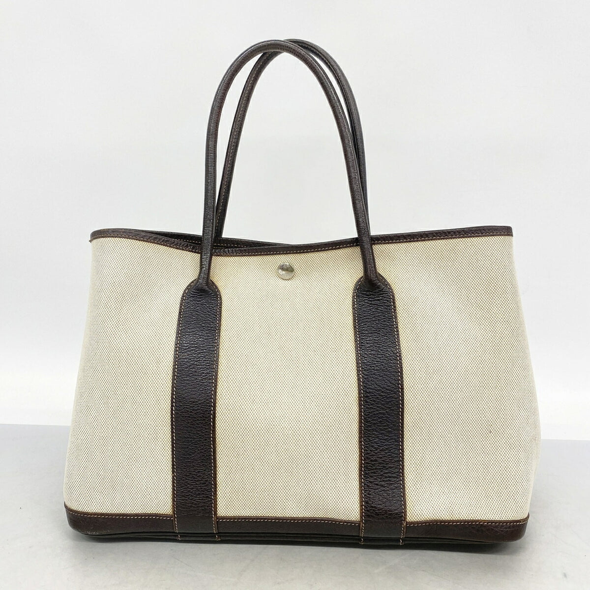 Hermes Brown Toile H Tote Bag (Pre-Owned)