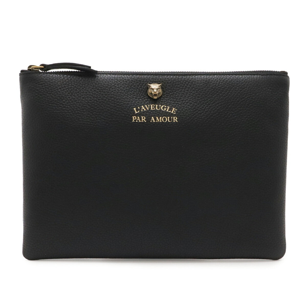Gucci Black Leather Clutch Bag (Pre-Owned)
