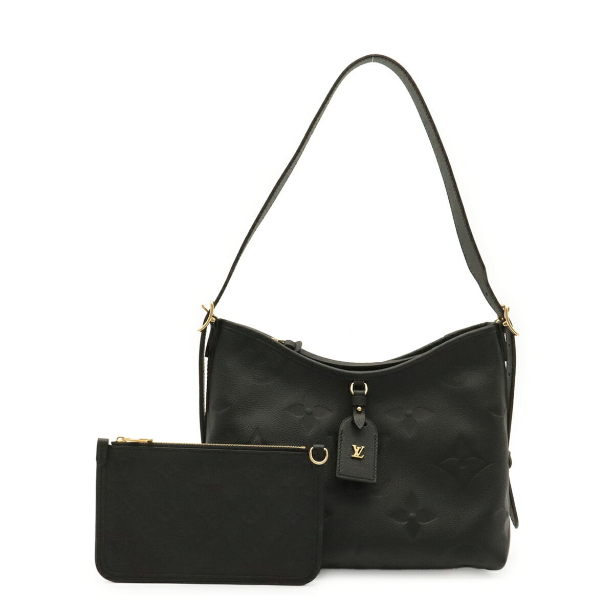 Louis Vuitton Black Noir Or Monogram Empreinte Pouch Shoulder Bag (Pre-Owned)