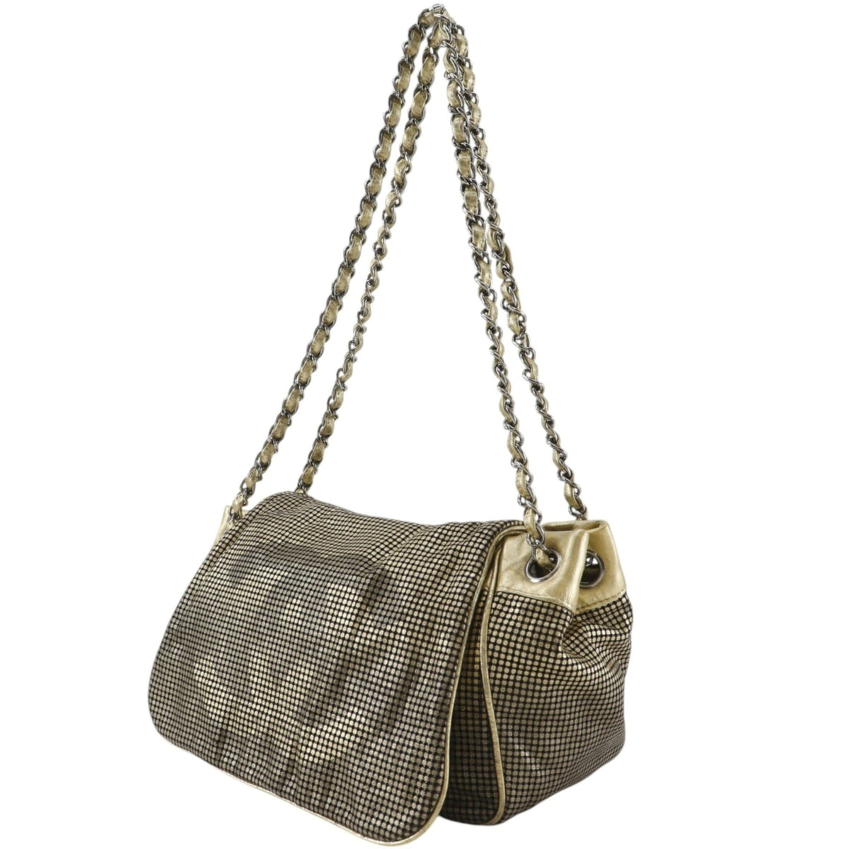 Chanel Gold Leather Shoulder Bag (Pre-Owned)