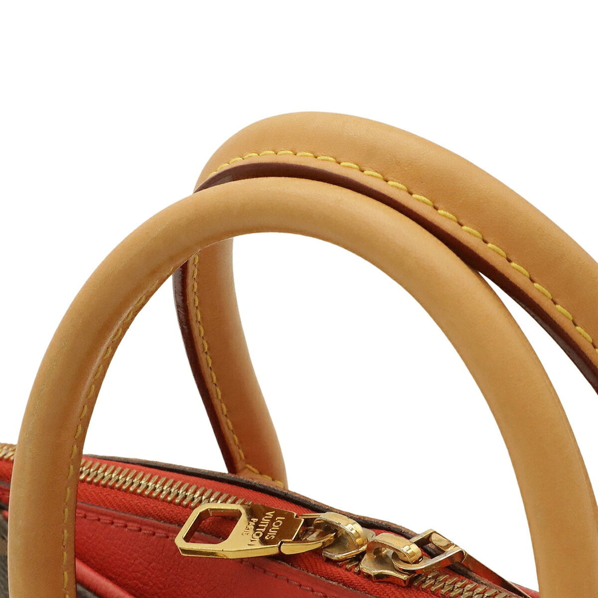Louis Vuitton Poppy Petal Monogram Canvas Pvc Coated Canvas Leather Handbag Shoulder Bag (Pre-Owned)