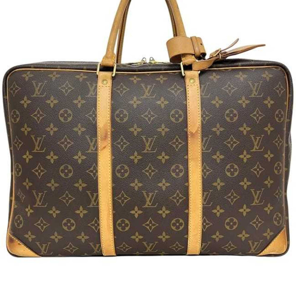 Louis Vuitton Brown Monogram Leather Boston Bag (Pre-Owned)