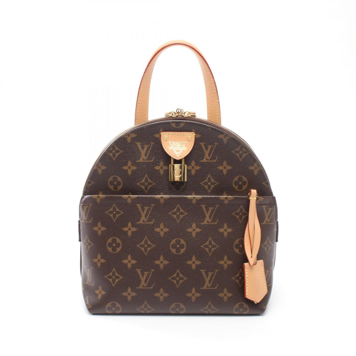 Louis Vuitton Brown Pvc Leather Backpack Handbag (Pre-Owned)
