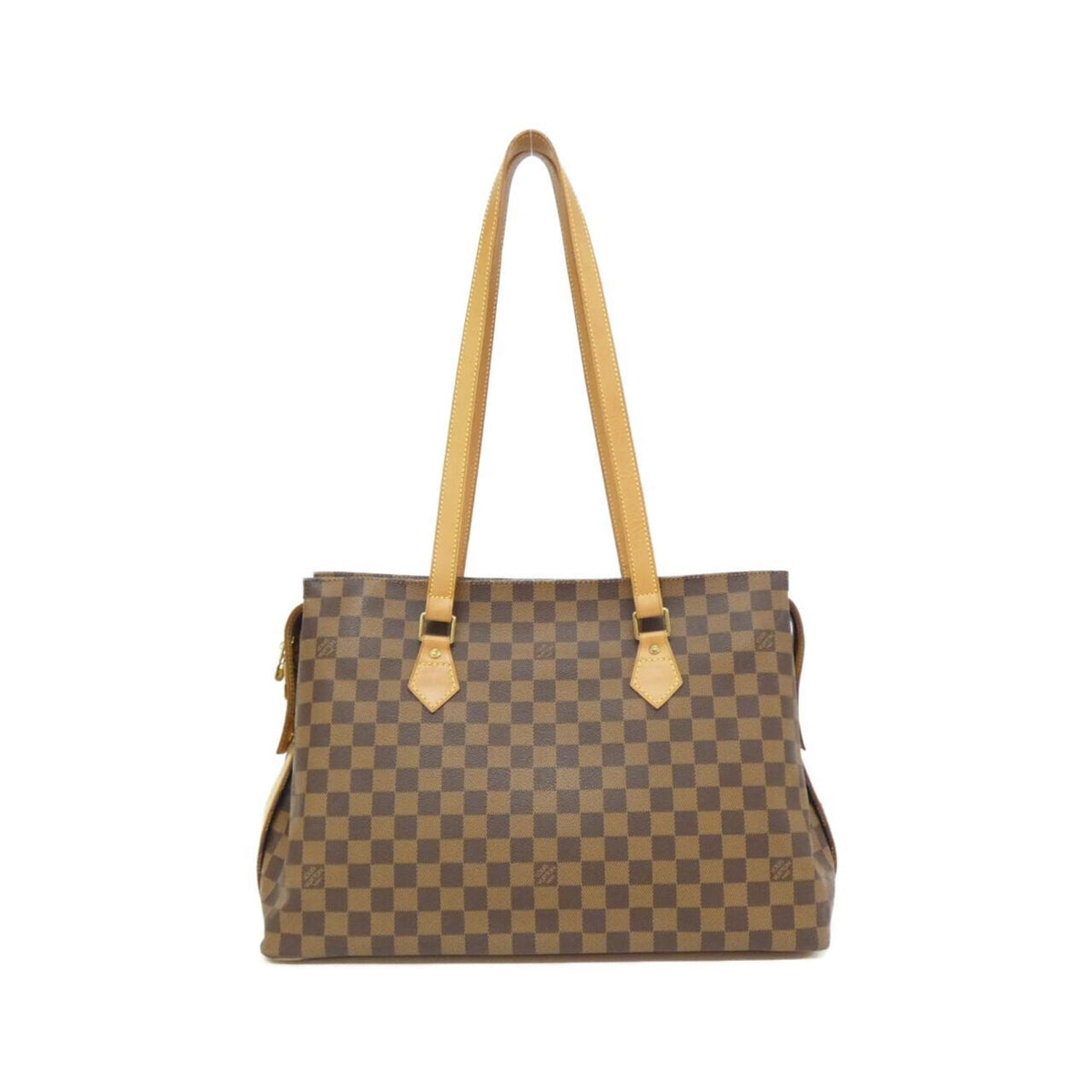 Louis Vuitton Brown Coated Canvas Shoulder Bag (Pre-Owned)