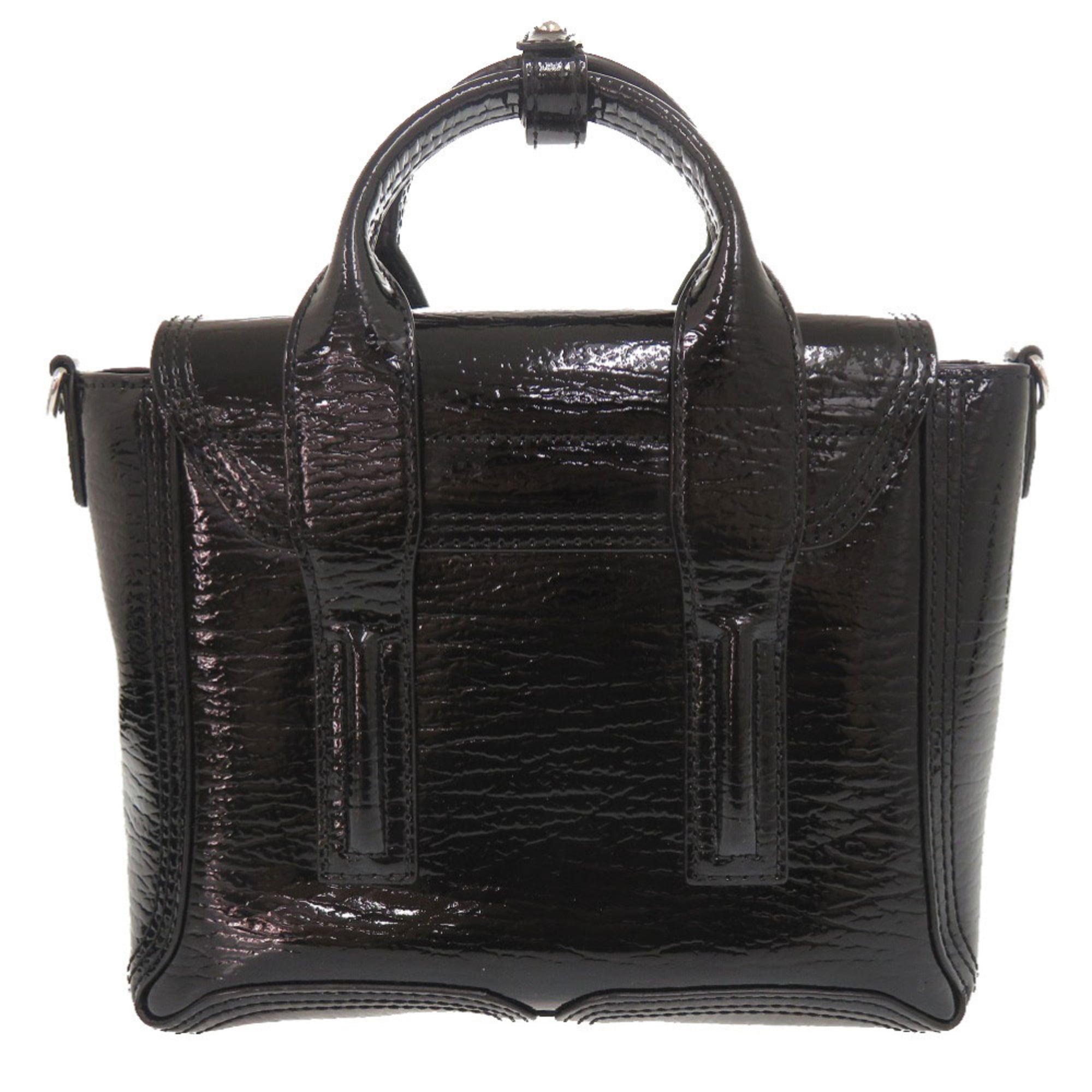 Unspecified Black Patent Leather Handbag Shoulder Bag (Pre-Owned)