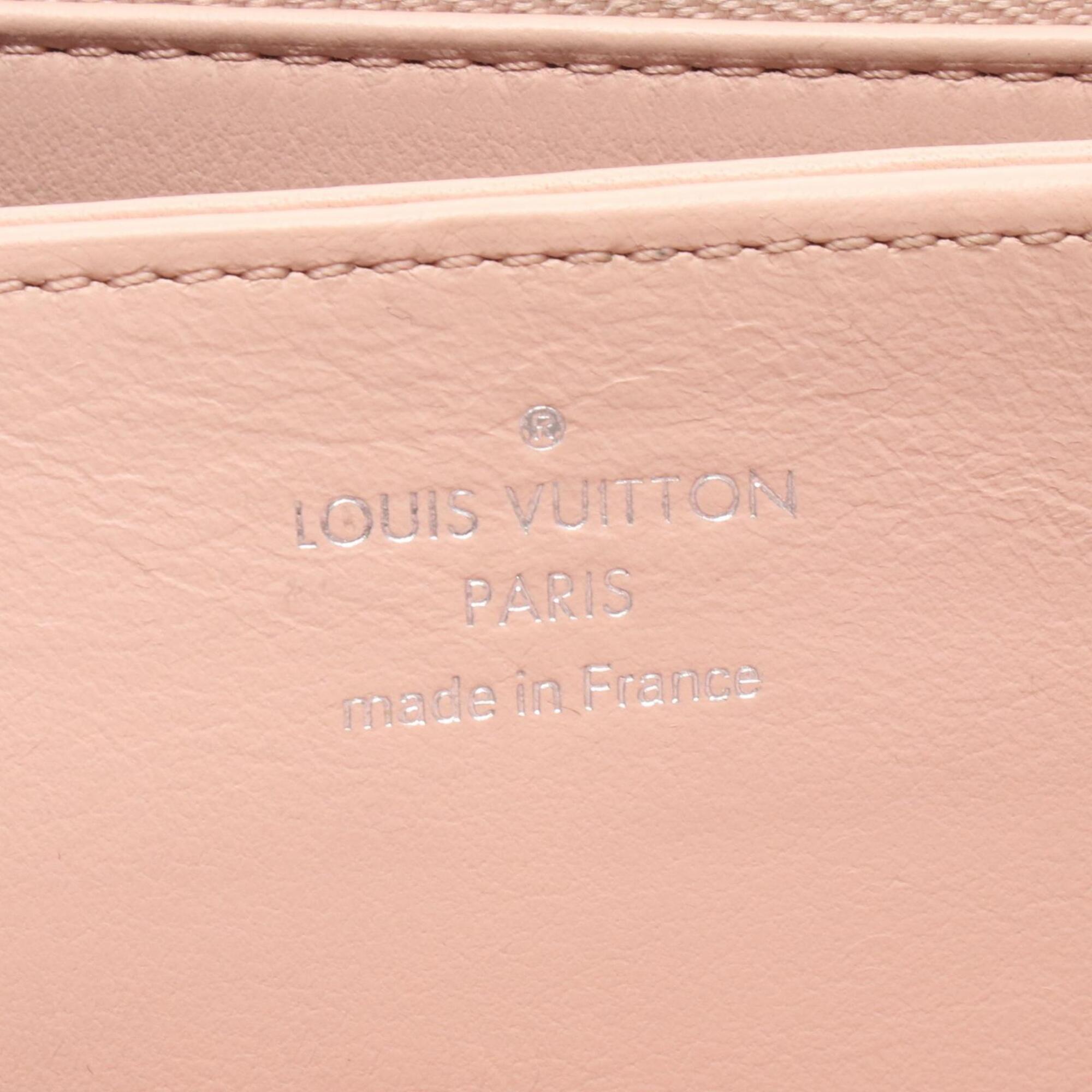 Louis Vuitton Magnolia Pink Mahina Leather Long Wallet (Bi-Fold) (Pre-Owned)