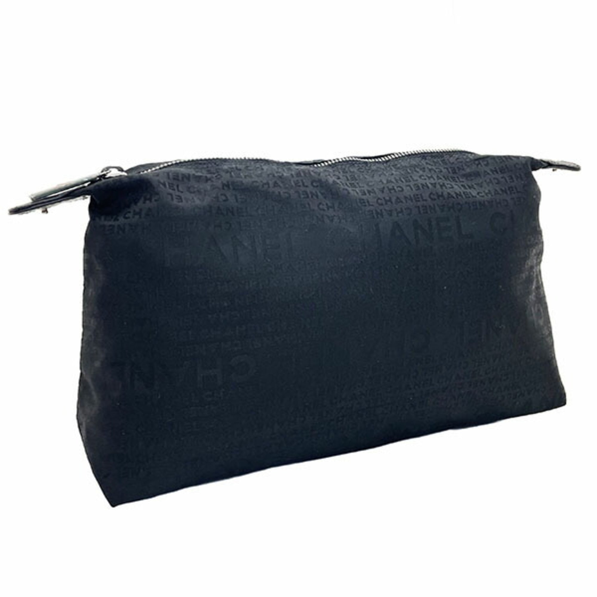 Chanel Black Fabric Pouch (Pre-Owned)