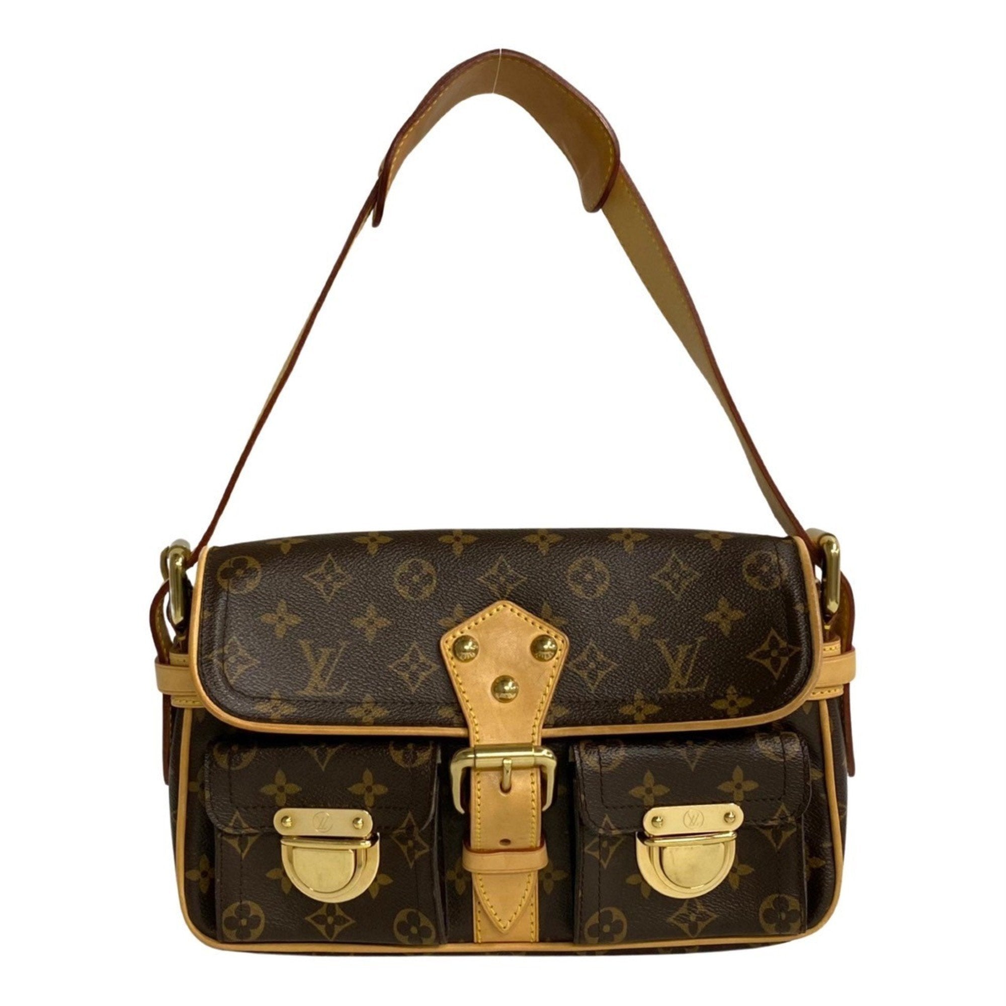 Louis Vuitton Brown Gold Leather Pvc Shoulder Bag Tote Bag (Pre-Owned)