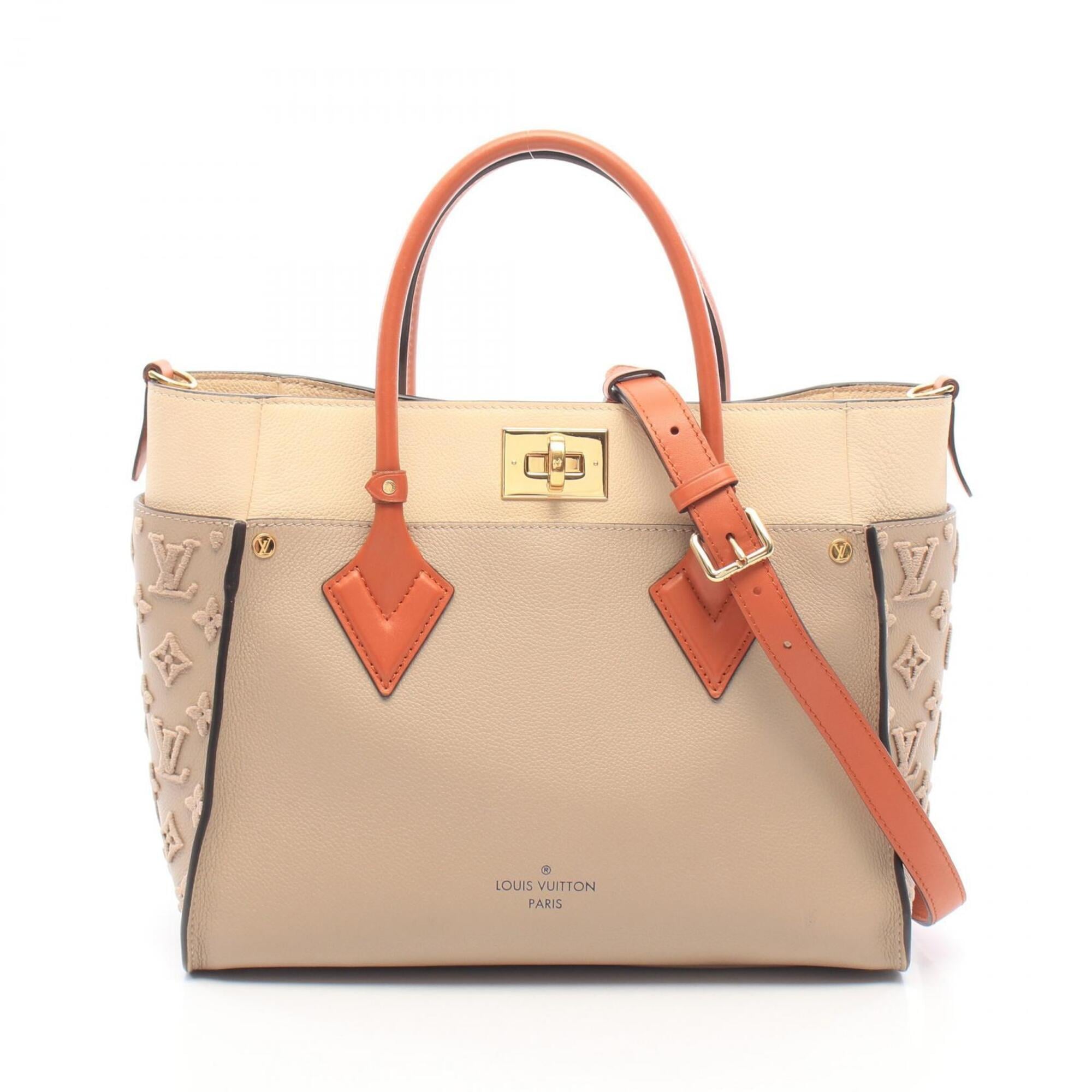 Louis Vuitton Beige Bordeaux Leather Handbag (Pre-Owned)