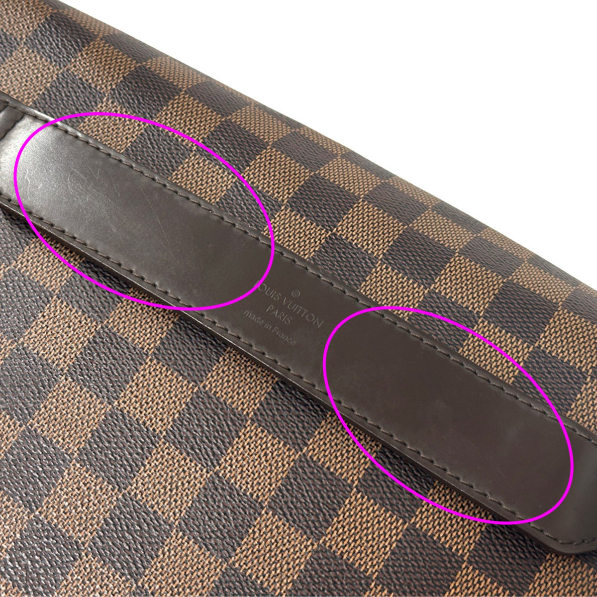 Louis Vuitton Brown Damier Canvas Ebene Damier Canvas Handbag Shoulder Bag (Pre-Owned)