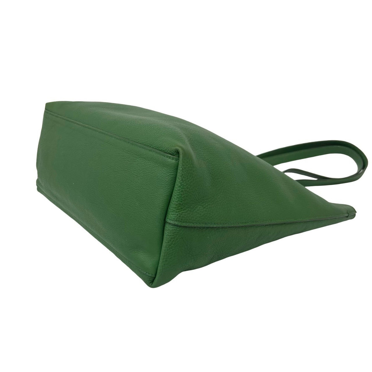 Prada Green Leather Shoulder Bag Tote Bag (Pre-Owned)