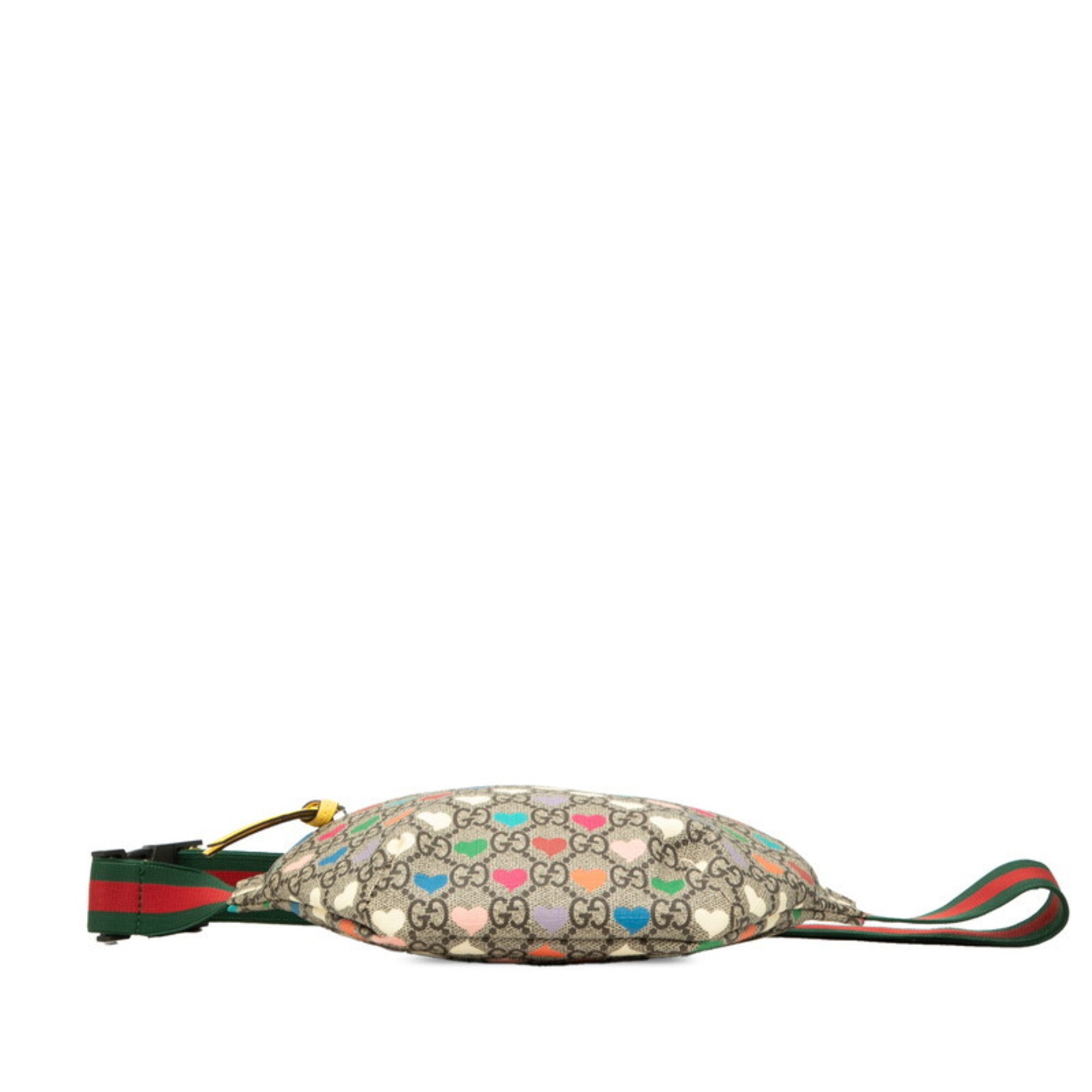 Gucci Beige Multi-Color Pvc Leather Sling Bag (Pre-Owned)