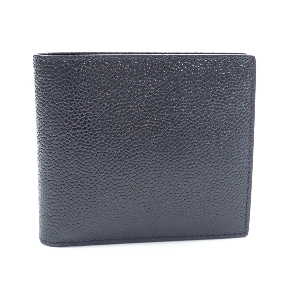 Thom Browne Black Leather Wallet (Bi-Fold) (Pre-Owned)