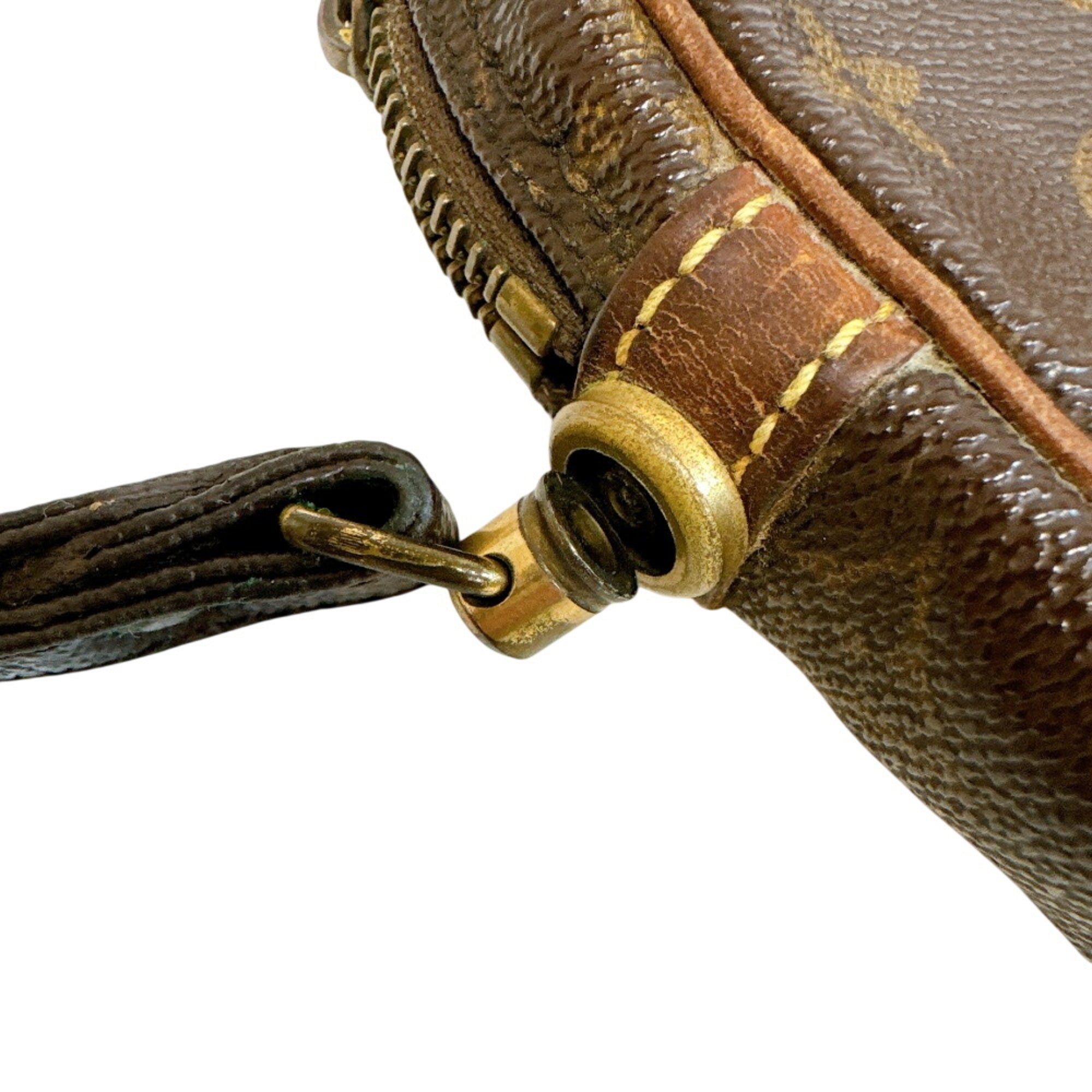 Louis Vuitton Brown Leather Clutch Bag Pouch (Pre-Owned)