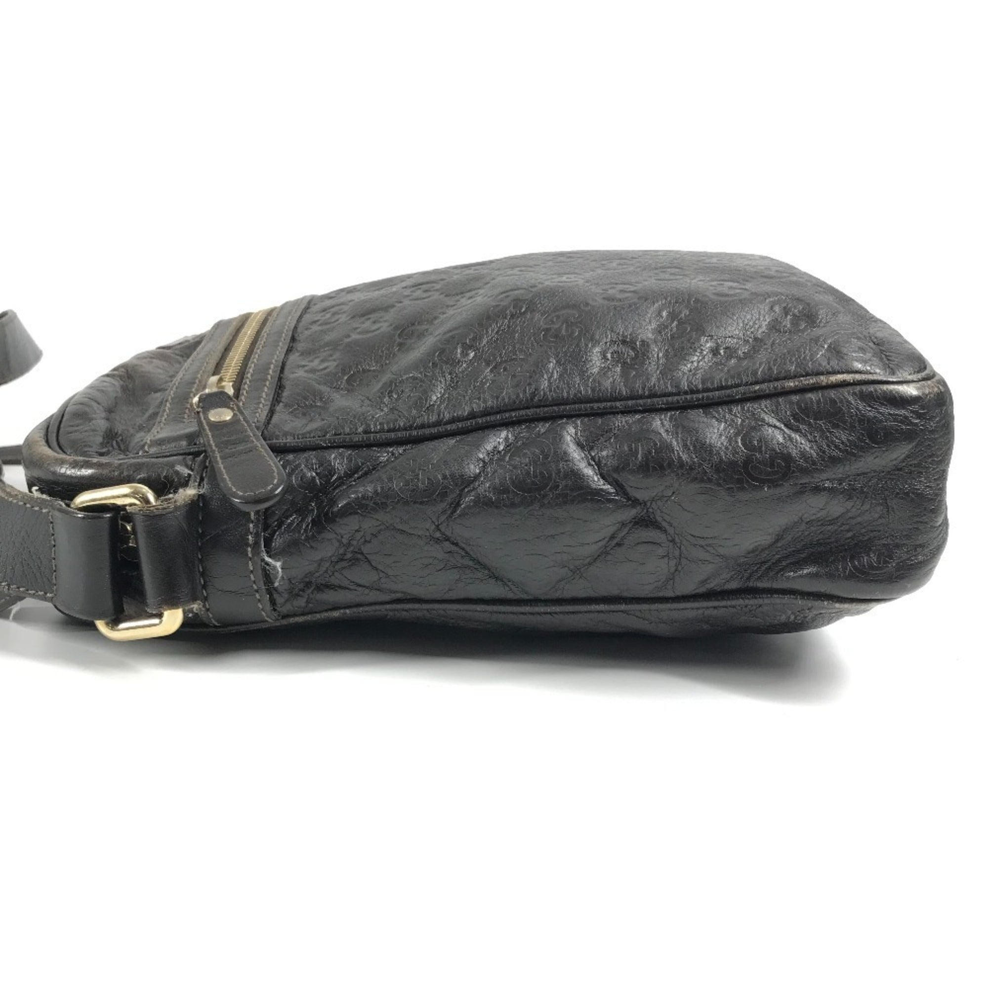 Gucci Brown Leather Pochette Shoulder Bag (Pre-Owned)