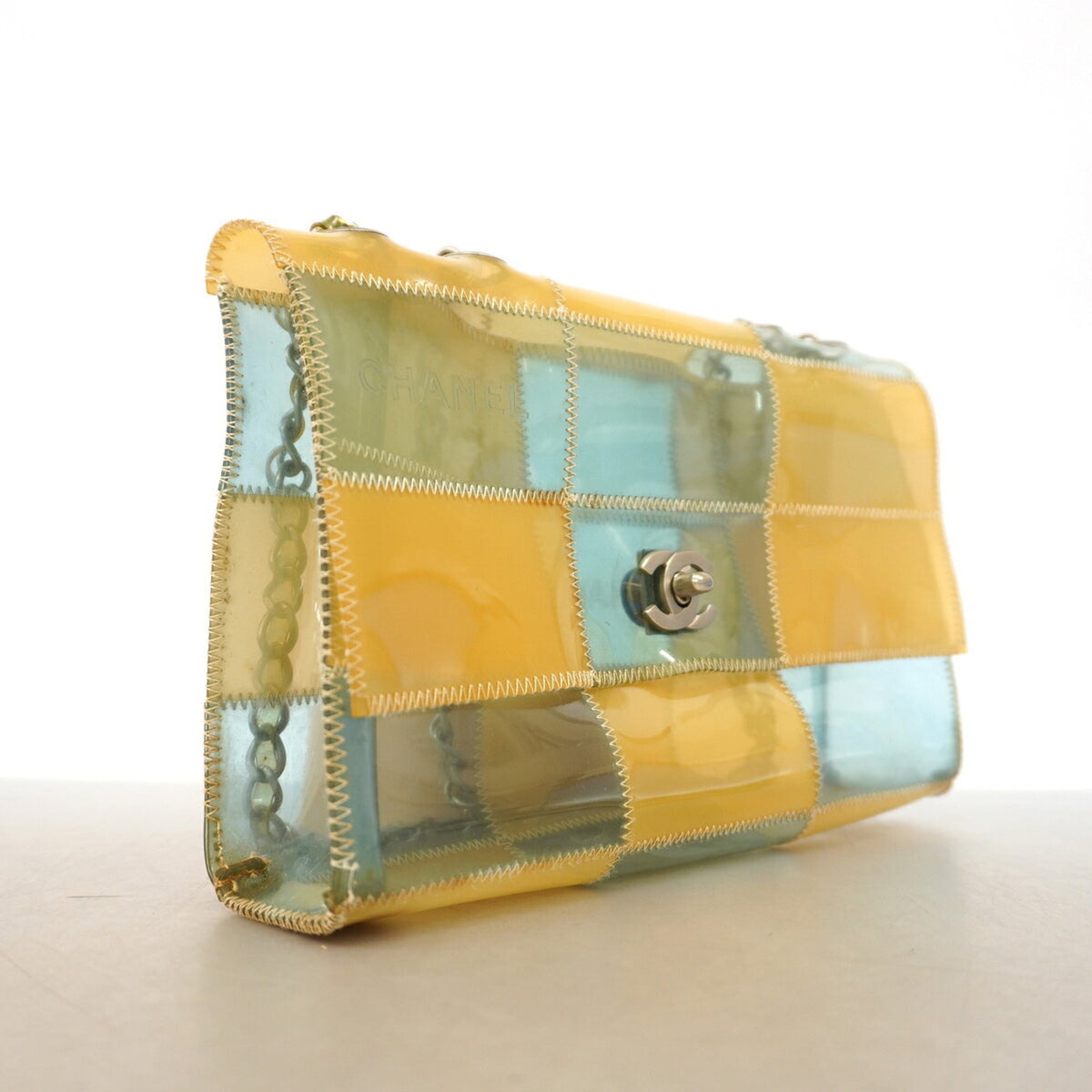 Chanel Beige Vinyl Shoulder Bag (Pre-Owned)