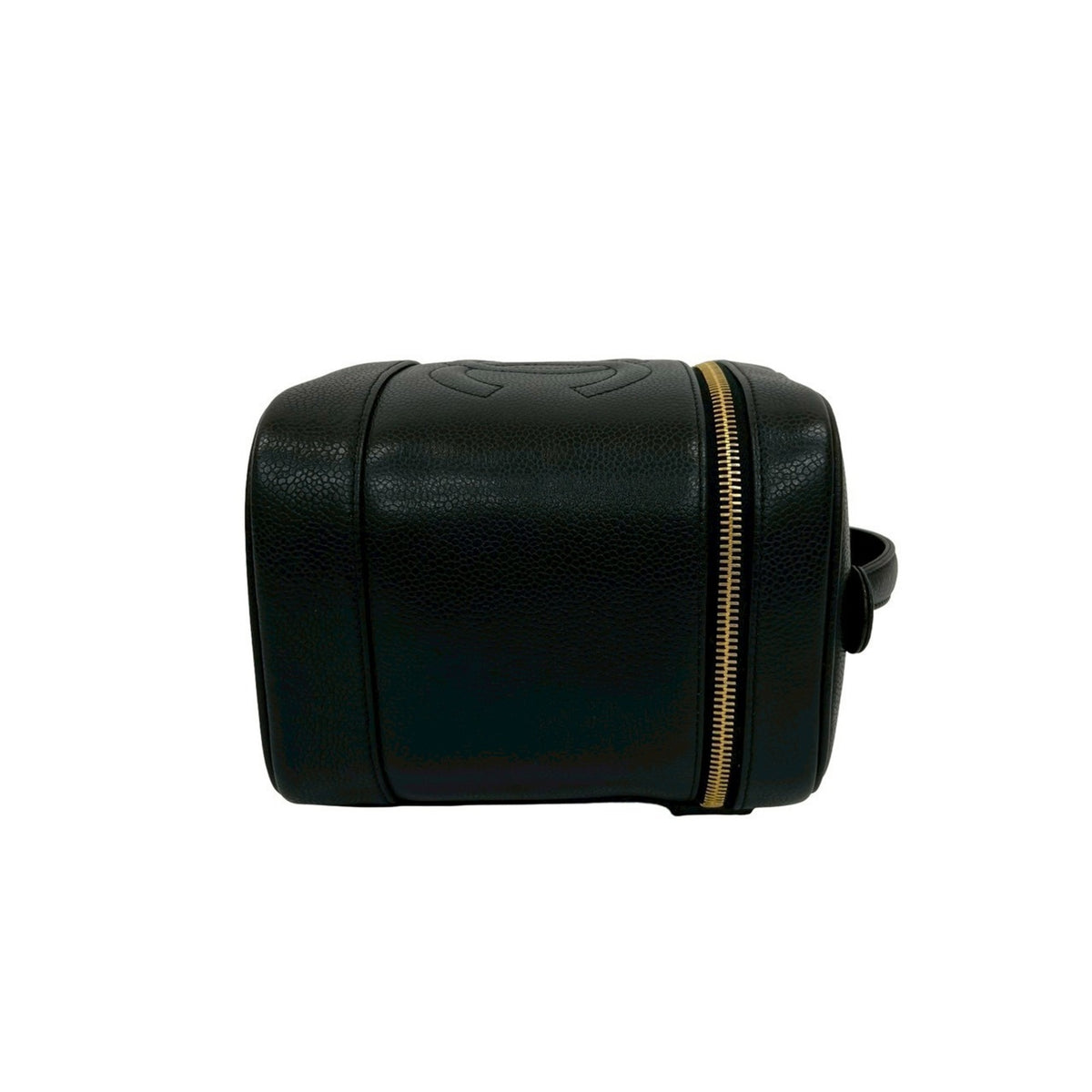 Chanel Black Grained Calfskin Handbag Vanity Bag (Pre-Owned)