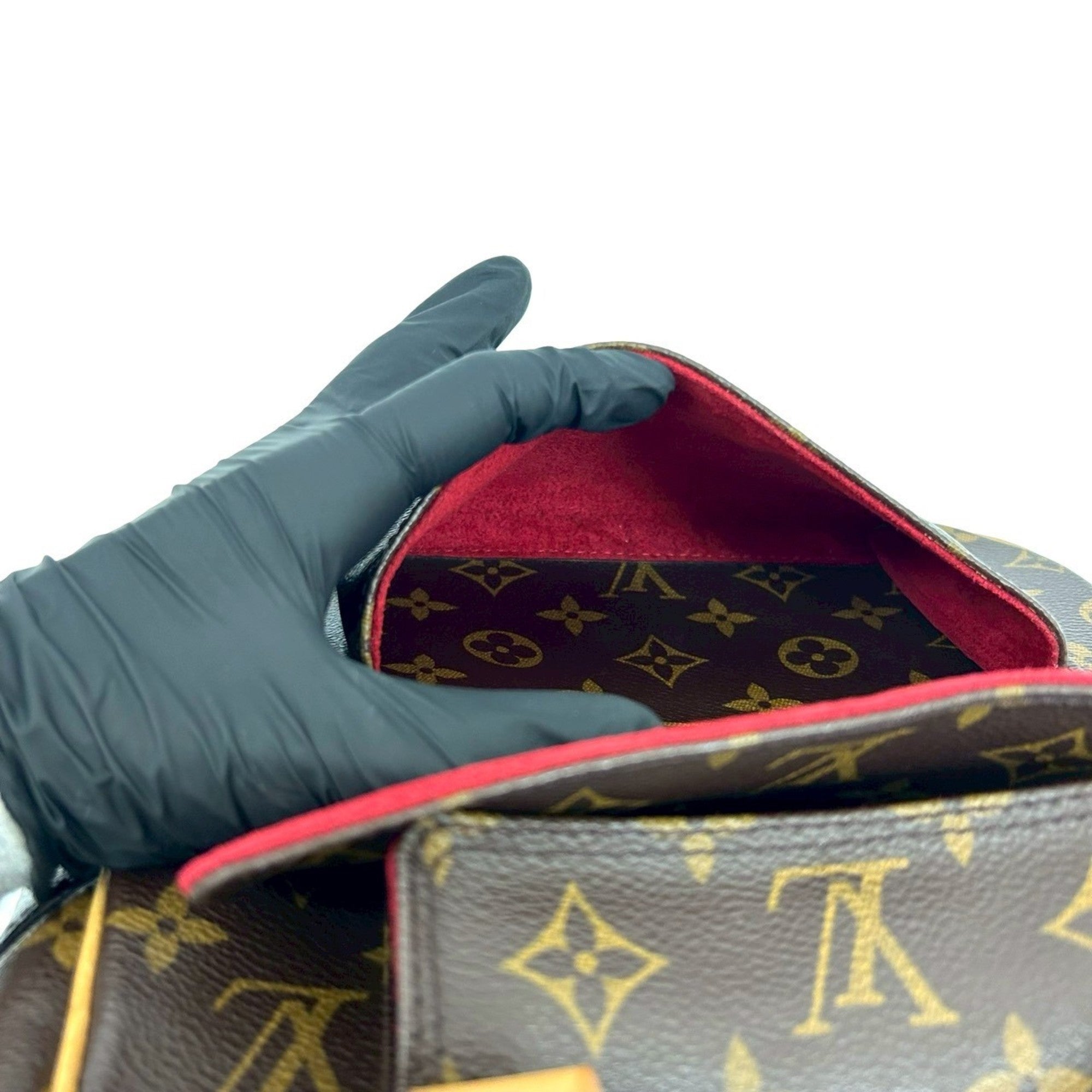 Louis Vuitton Brown Leather Pvc Boston Bag Handbag (Pre-Owned)