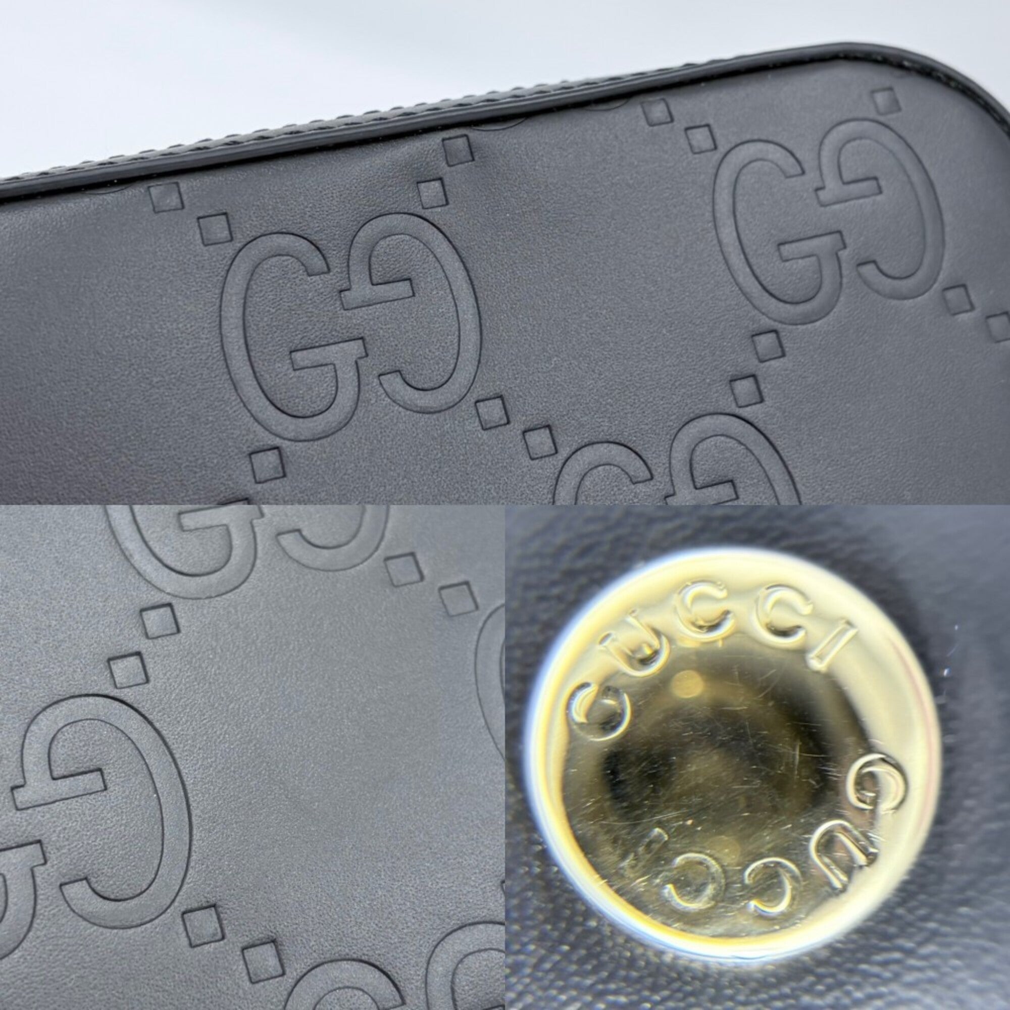 Gucci Black Leather Shoulder Bag (Pre-Owned)