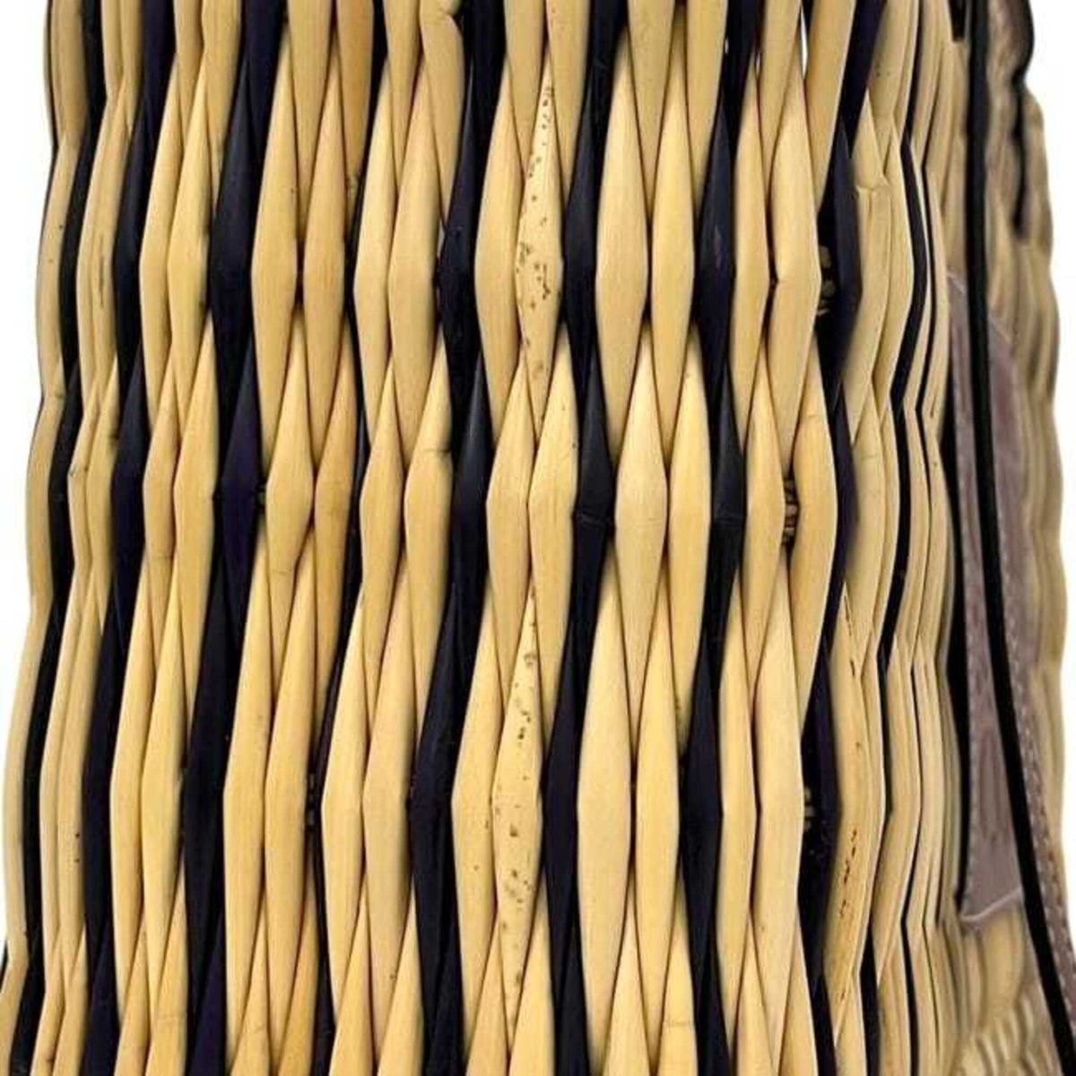 Loewe Beige Brown Raffia Leather Basket Tote Bag (Pre-Owned)