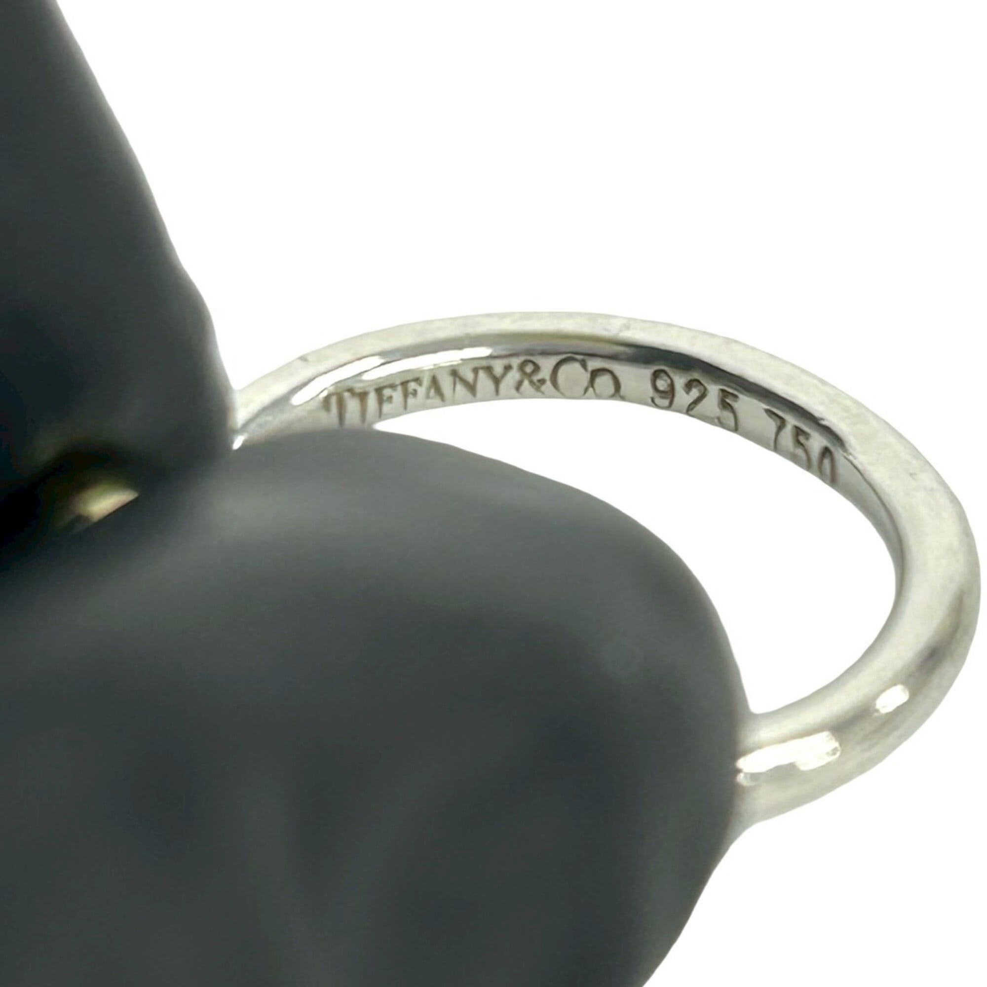 Tiffany Gold Silver Yellow Gold (18K) Silver 925 Band Ring (Pre-Owned)